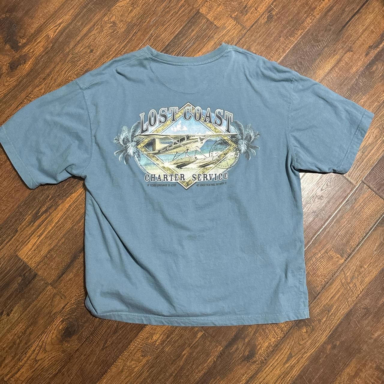 Designer Mens Vintage 2000s fishing tee Size US XXL / EU 58 / 5 - 1 Thumbnail