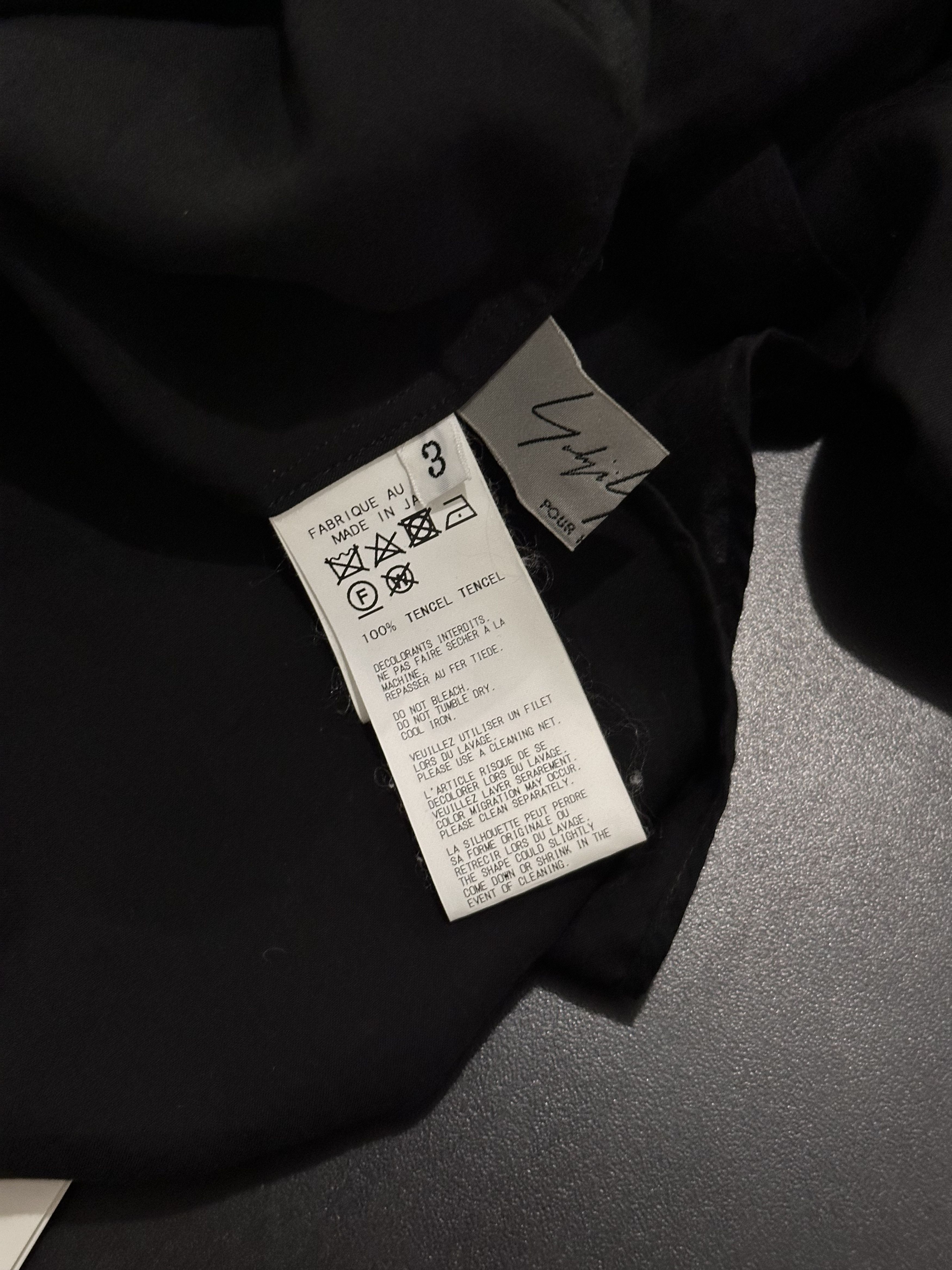 Yohji Yamamoto Yohji Yamamoto Pour Homme Tencel Back letters shirts Size US L / EU 52-54 / 3 - 6 Thumbnail