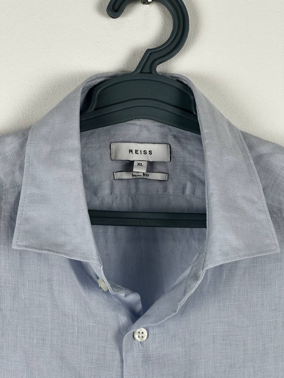 Reiss Reiss Casual Linen Shirt Short Sleeve Camp Collar Size US XL / EU 56 / 4 - 5 Thumbnail