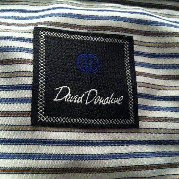 David Donahue DAVID DONAHUE MEN'S 100%COTTON DRESS SHIRT SIZE: 17.5/34-35 Size US XL / EU 56 / 4 - 7 Thumbnail