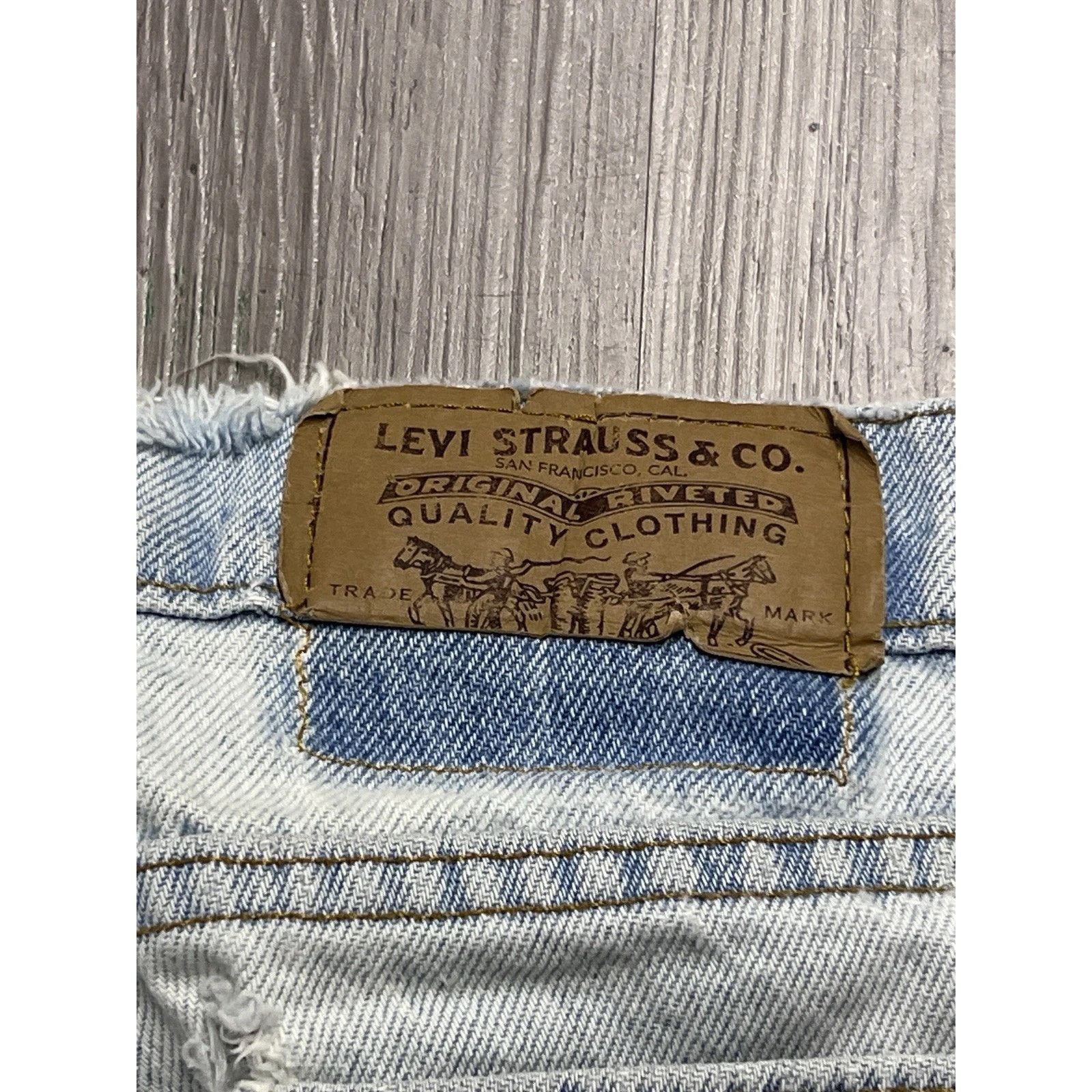 Levi's Levis- 550 Jeans 90s Orange Tab Distressed Denim USA Size US 36 / EU 52 - 10 Thumbnail