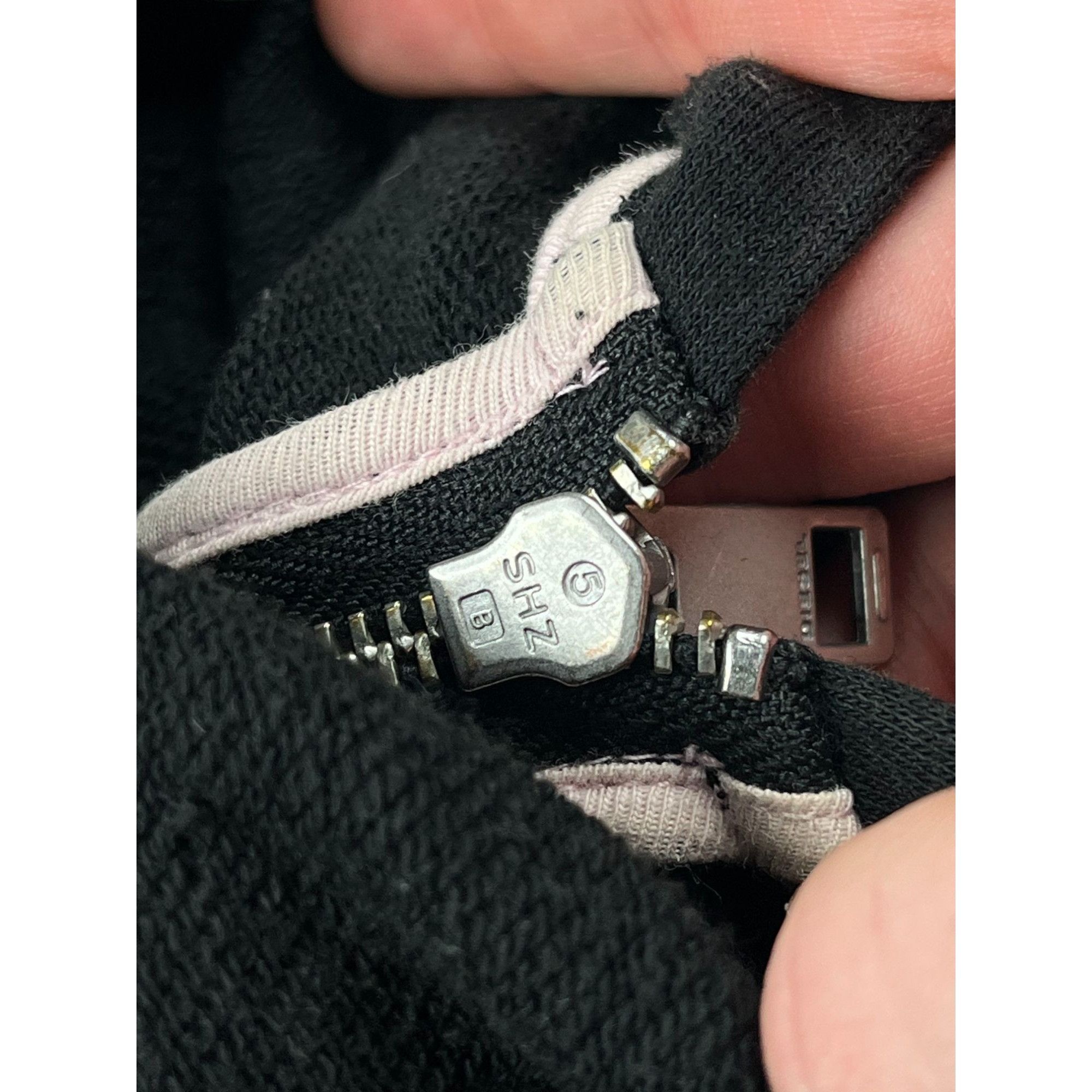 Diesel × Vintage Diesel Womens Black & Pink Zip Hoodie Size L / US 10 / IT 46 - 6 Thumbnail
