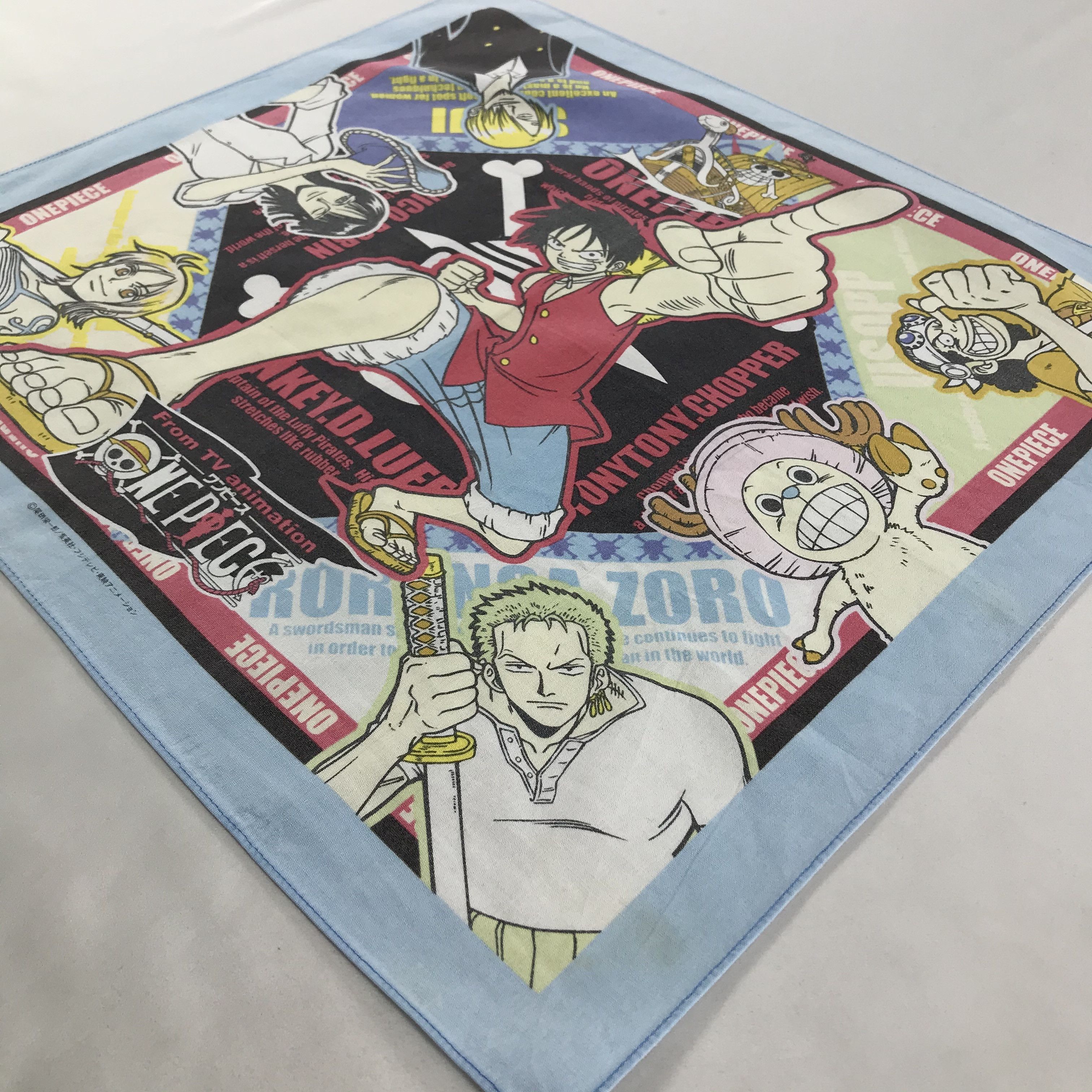 One Piece × Vintage One Piece Bandana / Handkerchief / Neckerchief - S1860 Size ONE SIZE - 2 Thumbnail