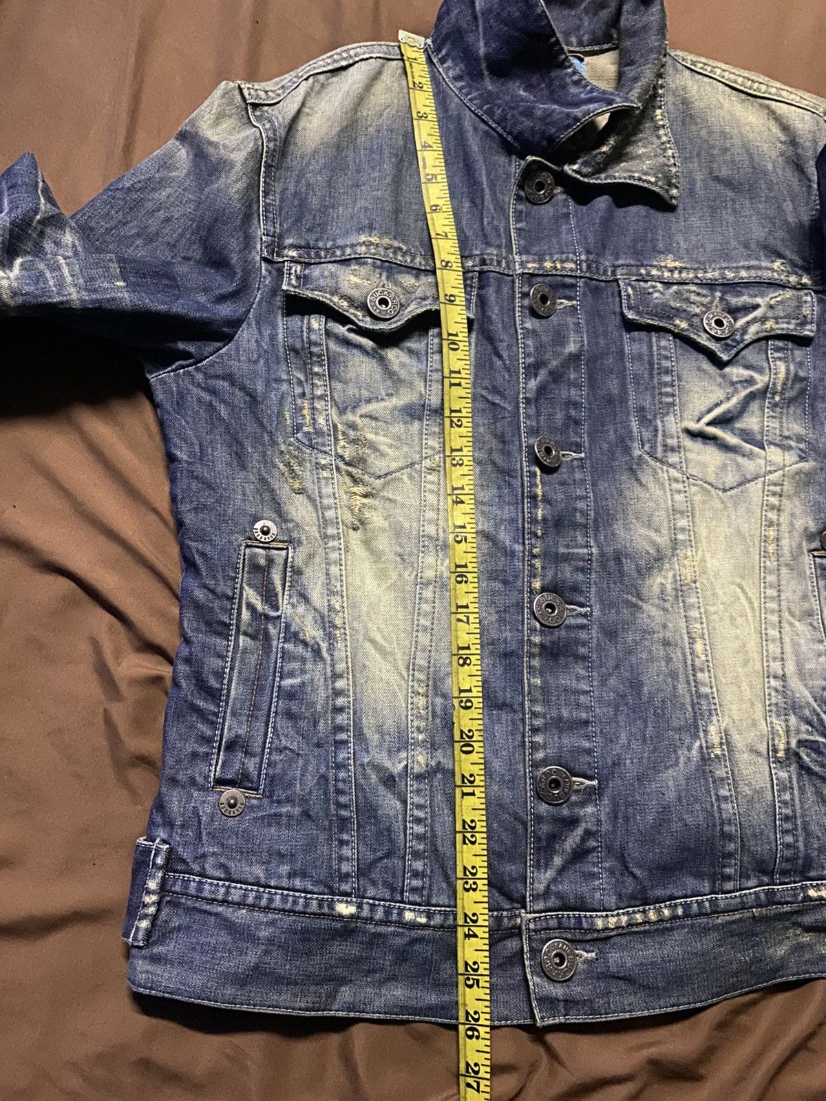BUCKAROO ❗️OFFER❗️Buckaroo Skulls Backhit Distressed Denim Jacket Size US L / EU 52-54 / 3 - 9 Thumbnail