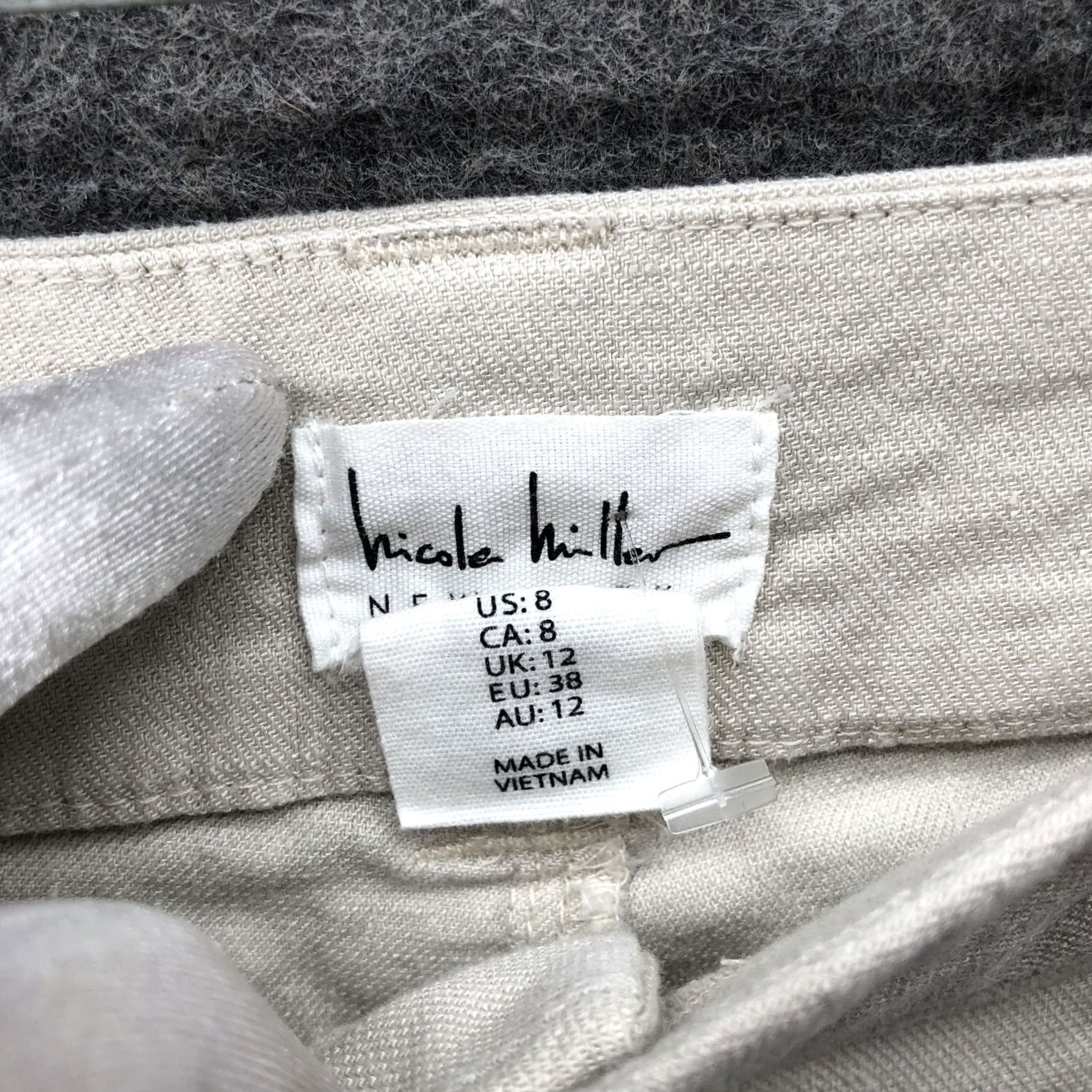 Nicole Miller Nicole Miller Linen Blend Pants Womens 8 Light Beige Straight Leg Relaxed Dress Pants Womens 8 Beige Straight Leg Relaxed Nicole Miller Size 30" / US 8 / IT 44 - 5 Thumbnail
