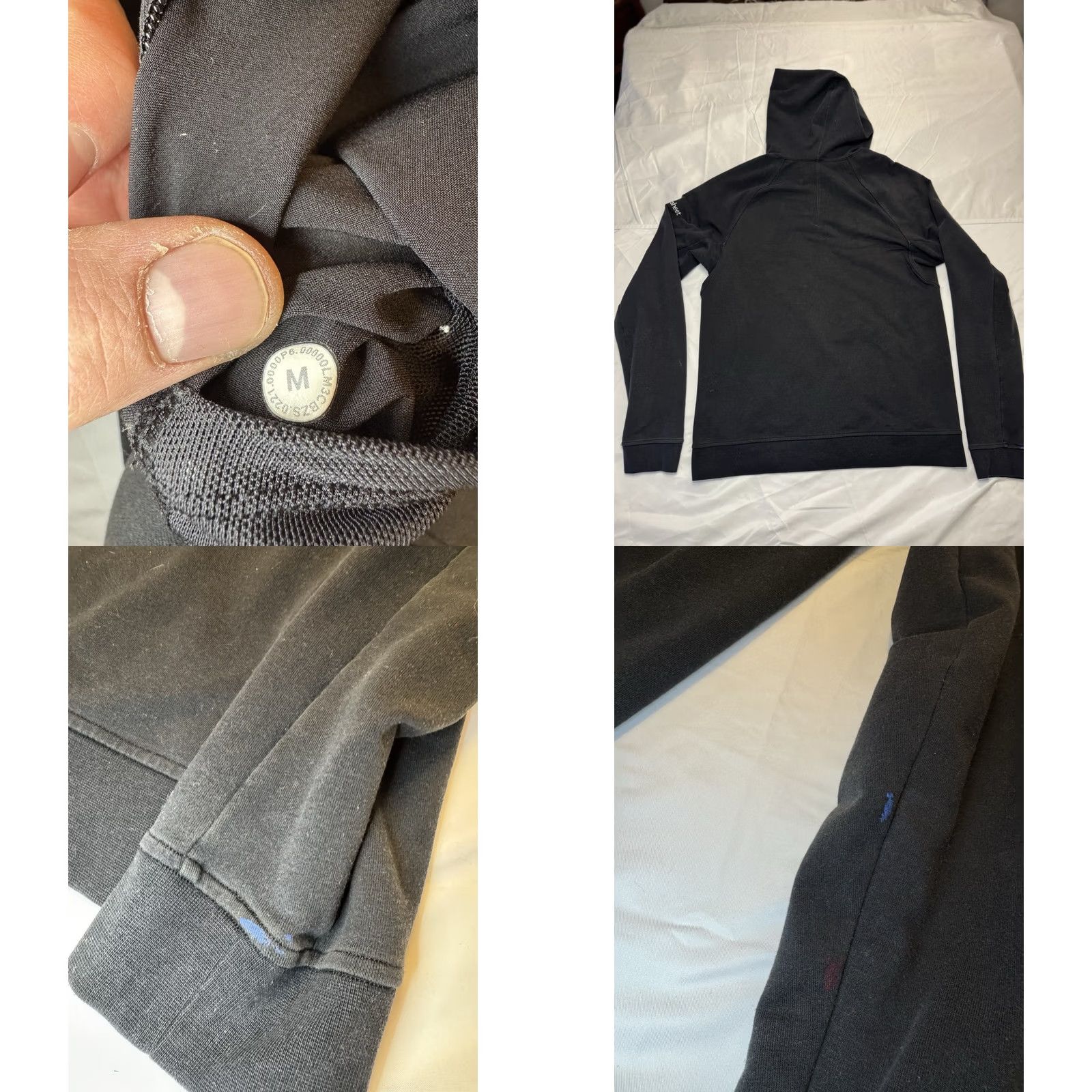 Lululemon Lululemon City Sweat Black Thermo Full Zip Hoodie Performance Mens M Full Zip Hooded Pockets Logo Zipper Fall Winter Spring Size US M / EU 48-50 / 2 - 8 Thumbnail