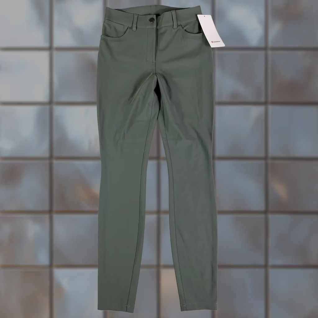 Lululemon Lululemon City Sleek Slim-Fit 5 Pocket High-Rise Pant Gray 27x30 Women's Nylon Spandex NWT Size 27" / US 4 / IT 40 - 1 Thumbnail