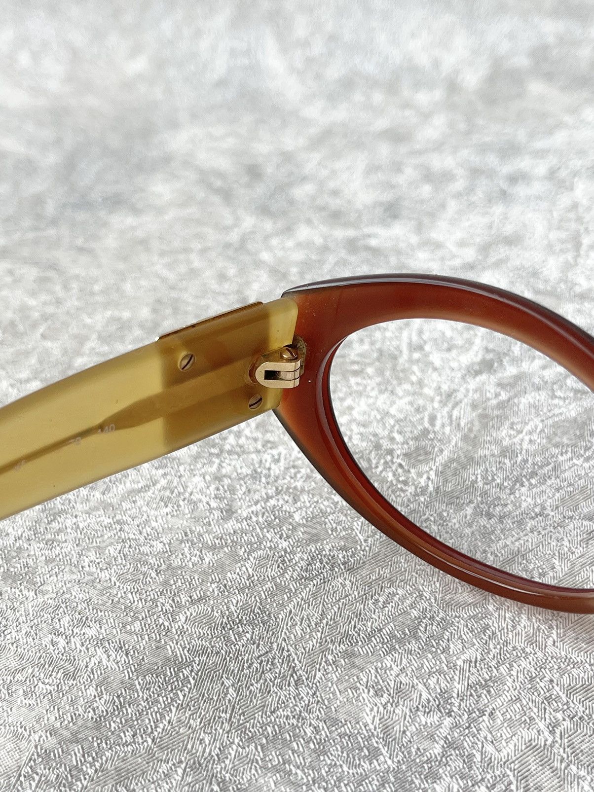 Yves Saint Laurent Vintage Yves Saint Laurent YSL Logo Oval Cat-Eye Glasses Size ONE SIZE - 11 Thumbnail