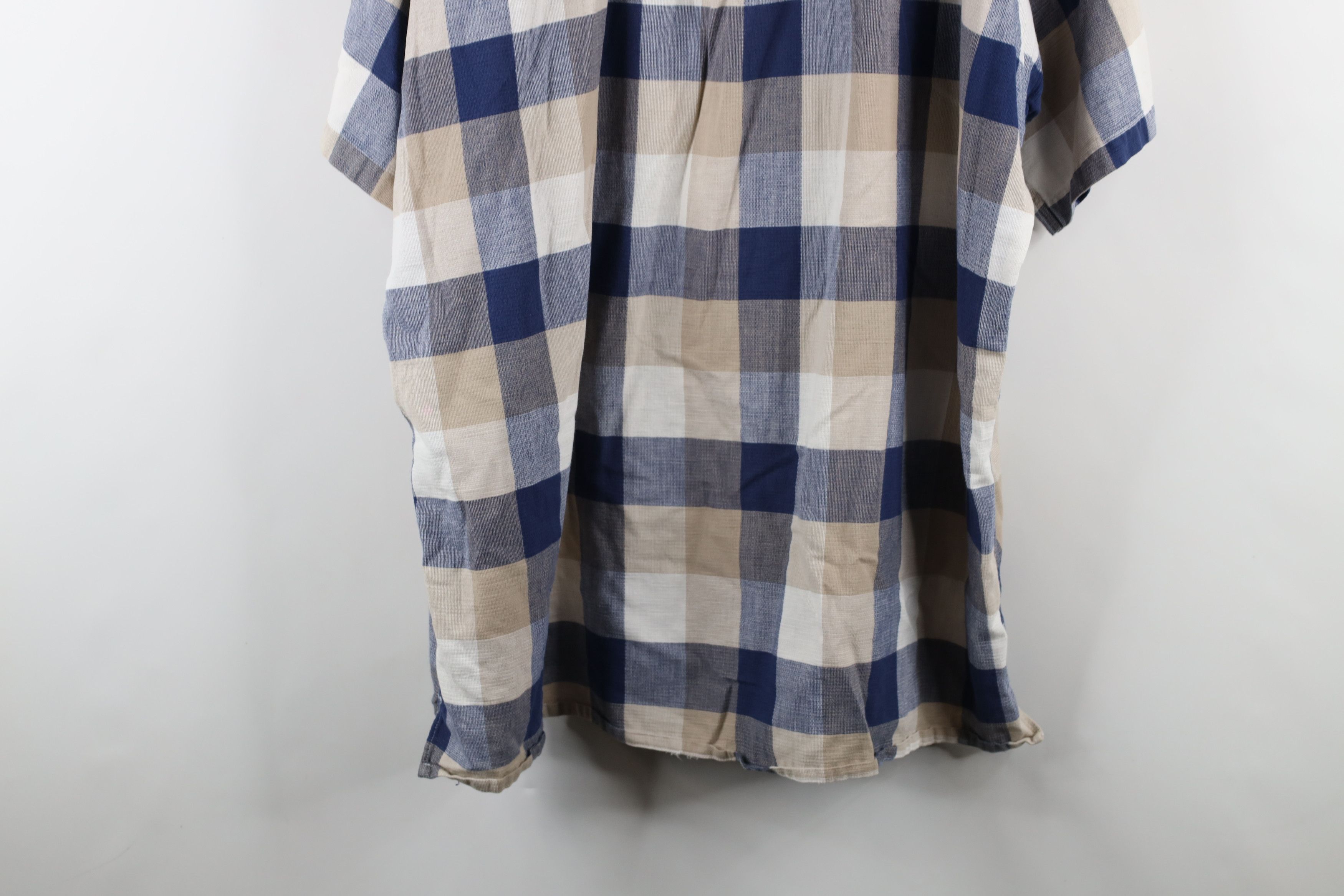 L.L. Bean × Vintage Vintage 90s LL Bean Cool Weave Short Sleeve Button Shirt Size US XXL / EU 58 / 5 - 10 Thumbnail