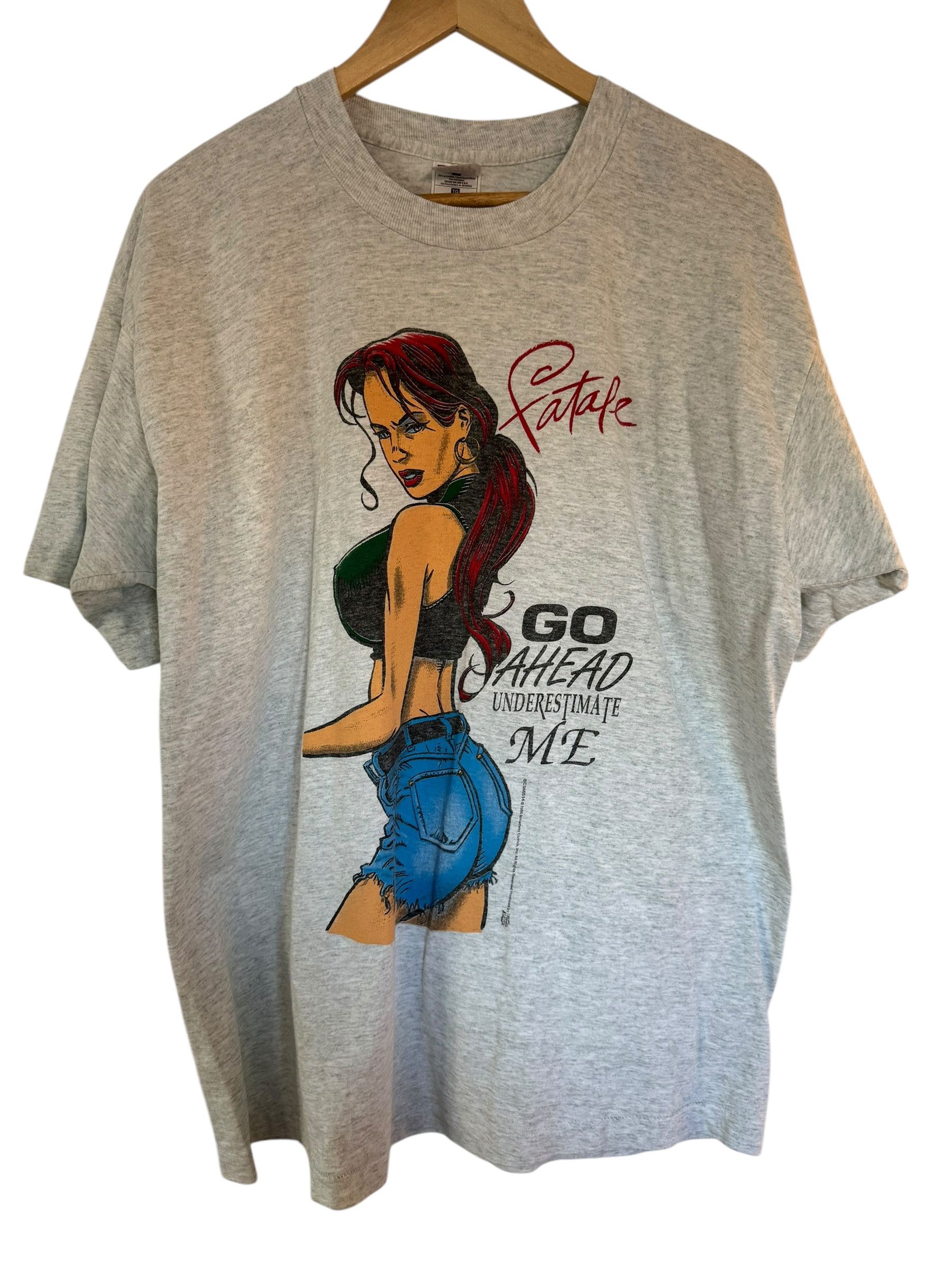 Fruit Of The Loom Vintage 1996 Fatale Broadway Comics T-shirt Size US XL / EU 56 / 4 - 1 Thumbnail