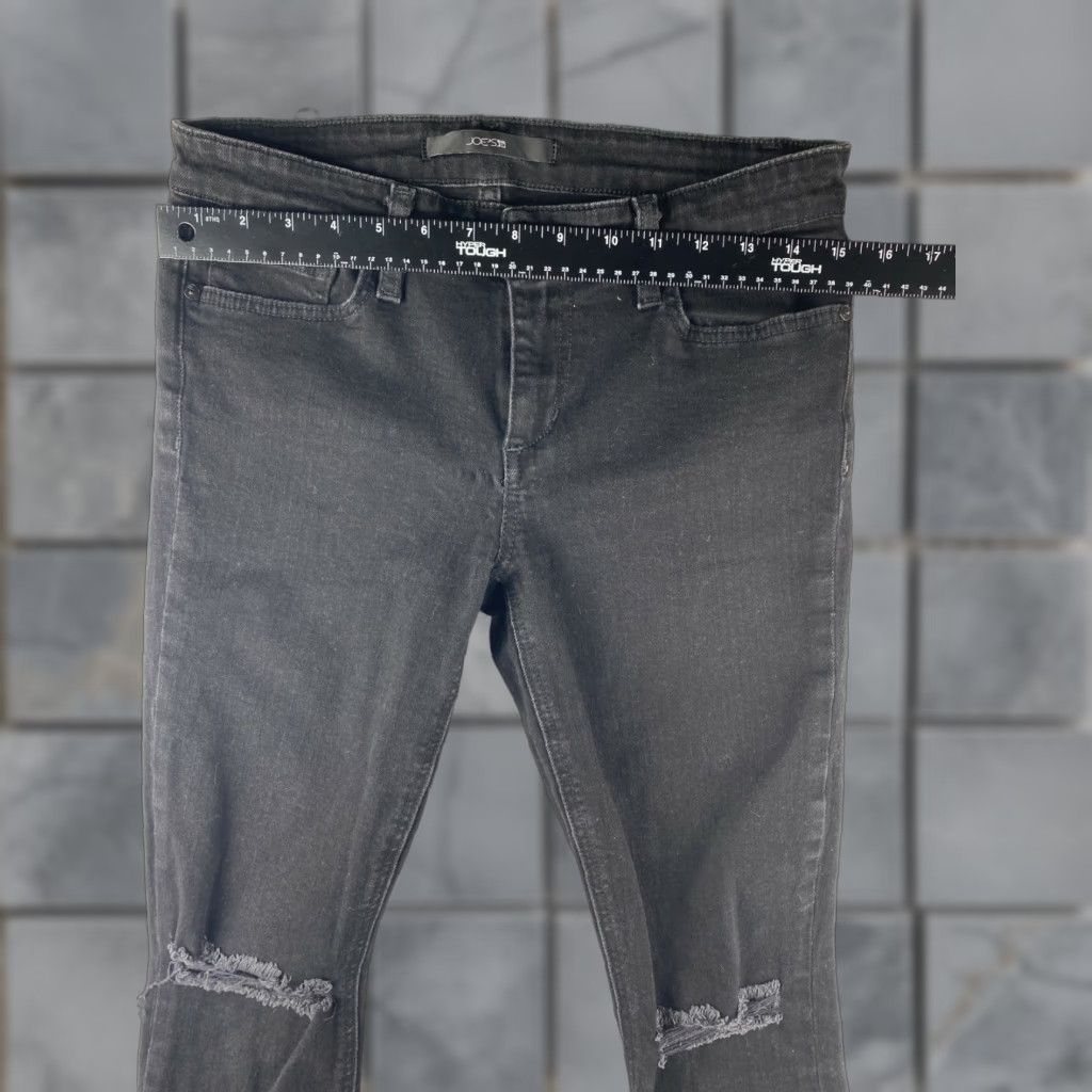 Vintage Joe's Jeans Womens Jeans Black Skinny Distressed Regular 28x26 Denim Stretch 5-Pocket Modern Mens? Size 28" / US 6 / IT 42 - 1 Thumbnail