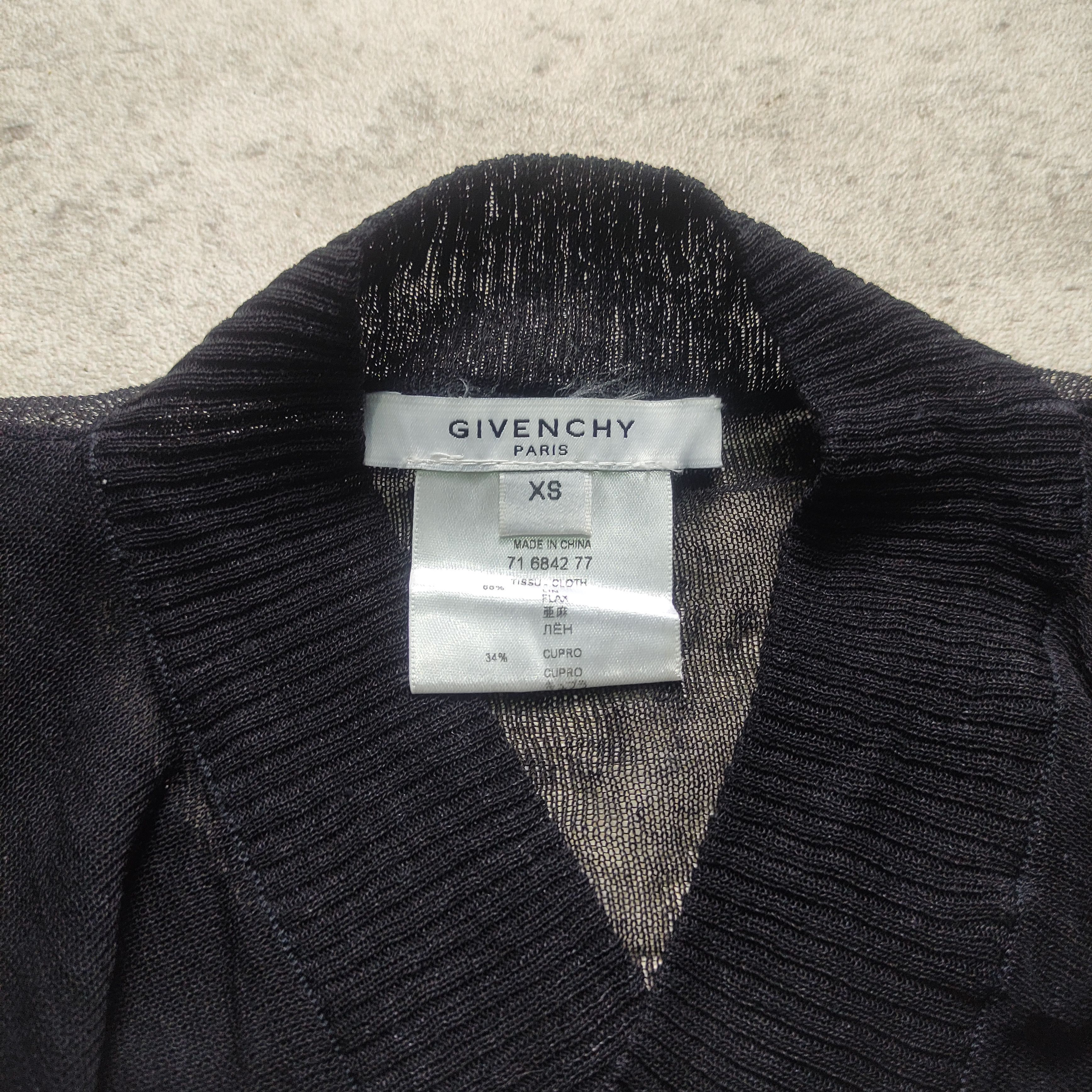 Designer × Givenchy Givenchy Mesh Asymmetric Style Avant Garde Size XS / US 0-2 / IT 36-38 - 7 Thumbnail