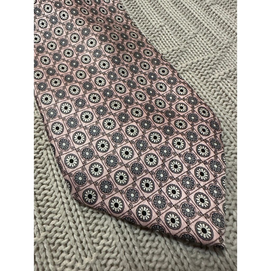 Pierre Cardin Pierre Cardin pink floral print silk tie Size ONE SIZE - 2 Thumbnail