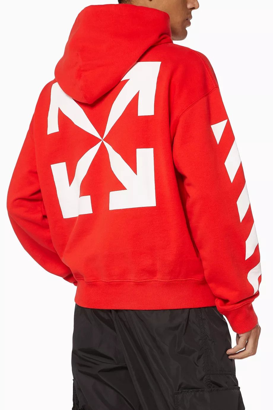Off-White Red Mona Lisa Arrows Oversized Hoodie Size US S / EU 44-46 / 1 - 4 Thumbnail
