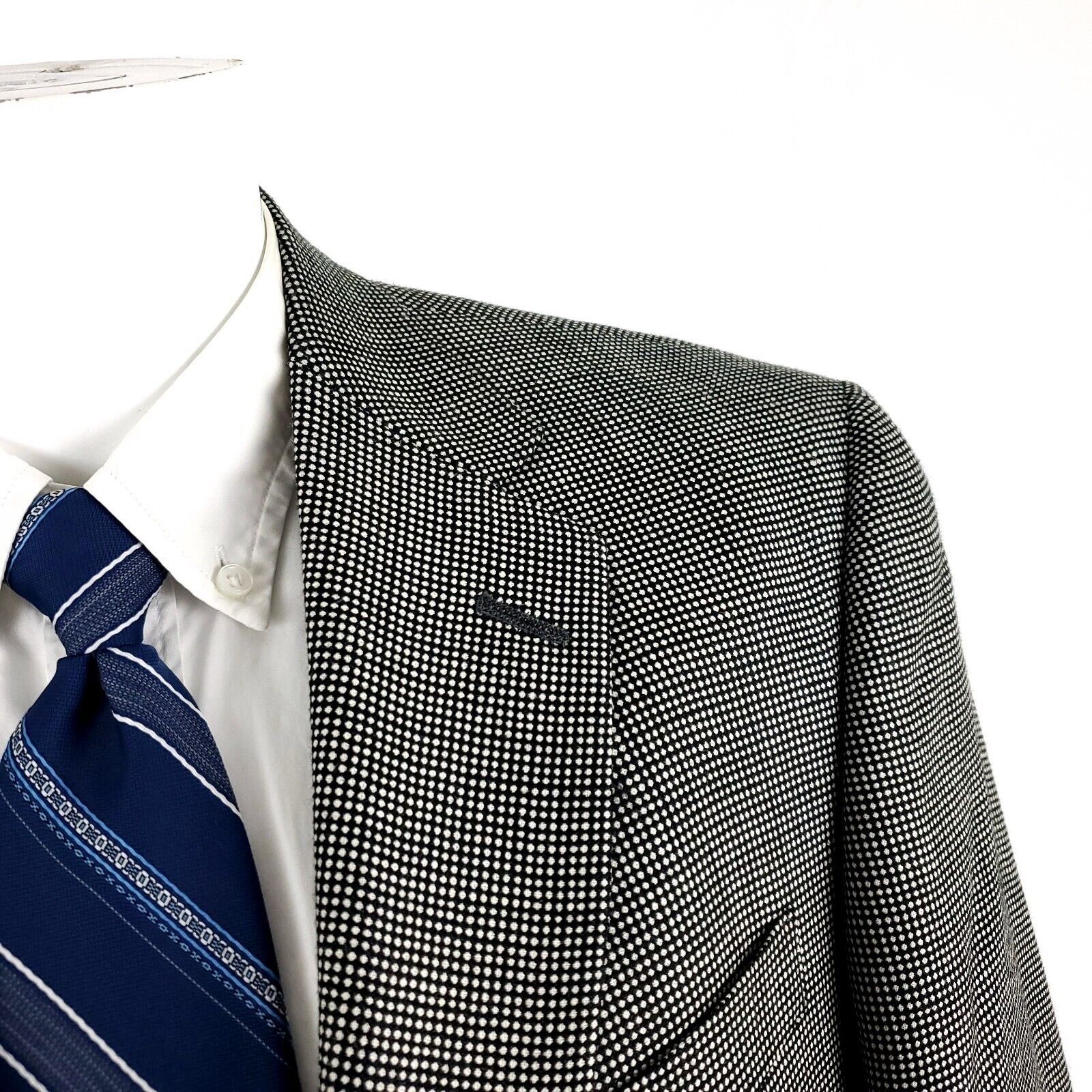 Hart Schaffner Marx Hart Schaffner Marx 1887 Textured Wool 2 Button Sport Coat 4 Size 40R - 2 Thumbnail