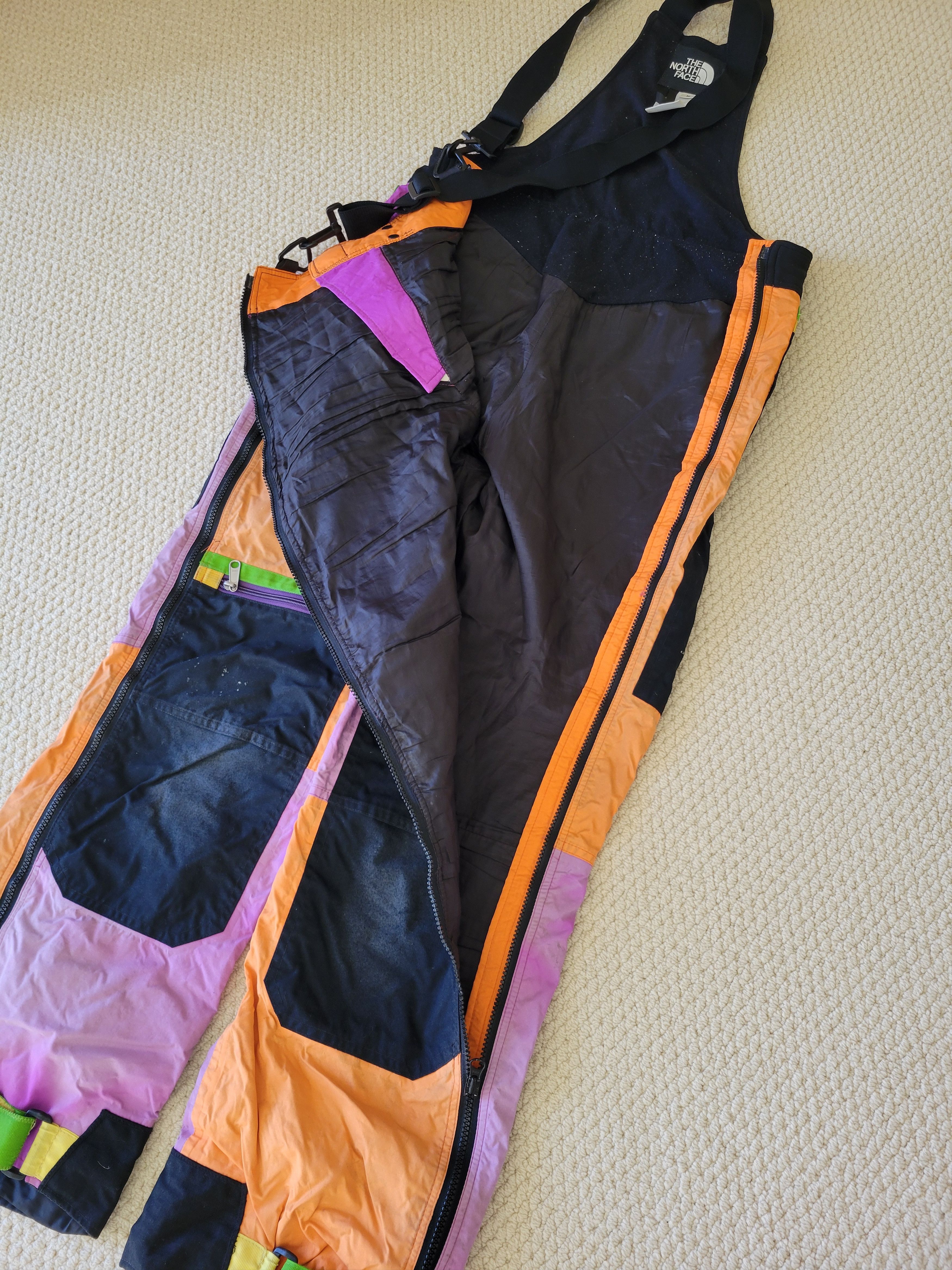 The North Face RARE Vintage TNF Mens Size M Ski Bibs USA Made Size US 34 / EU 50 - 12 Thumbnail