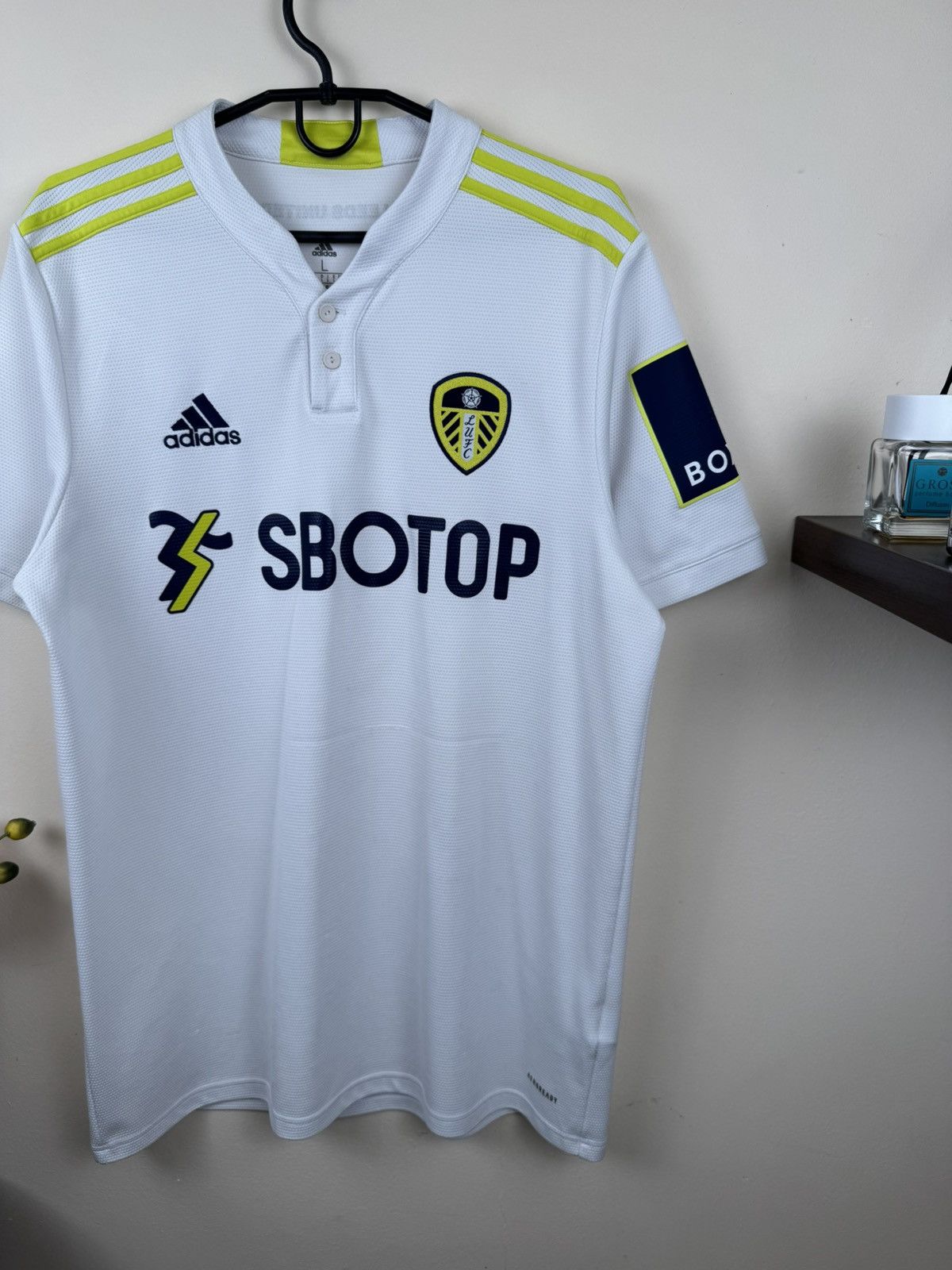 Adidas Leeds United 2021 2022 Jersey Adidas Home Shirt Football L Size US L / EU 52-54 / 3 - 5 Thumbnail