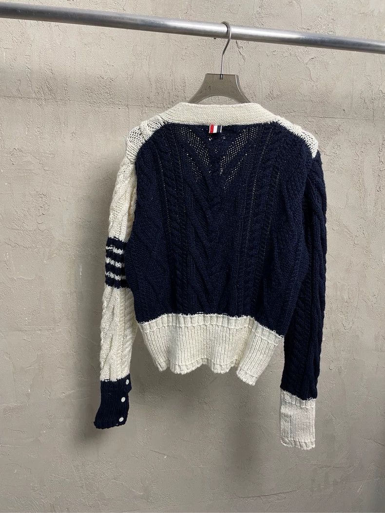 Thom Browne Thom browne Tibetan blue beige white stitching four-striped Size US XS / EU 42 / 0 - 2 Thumbnail