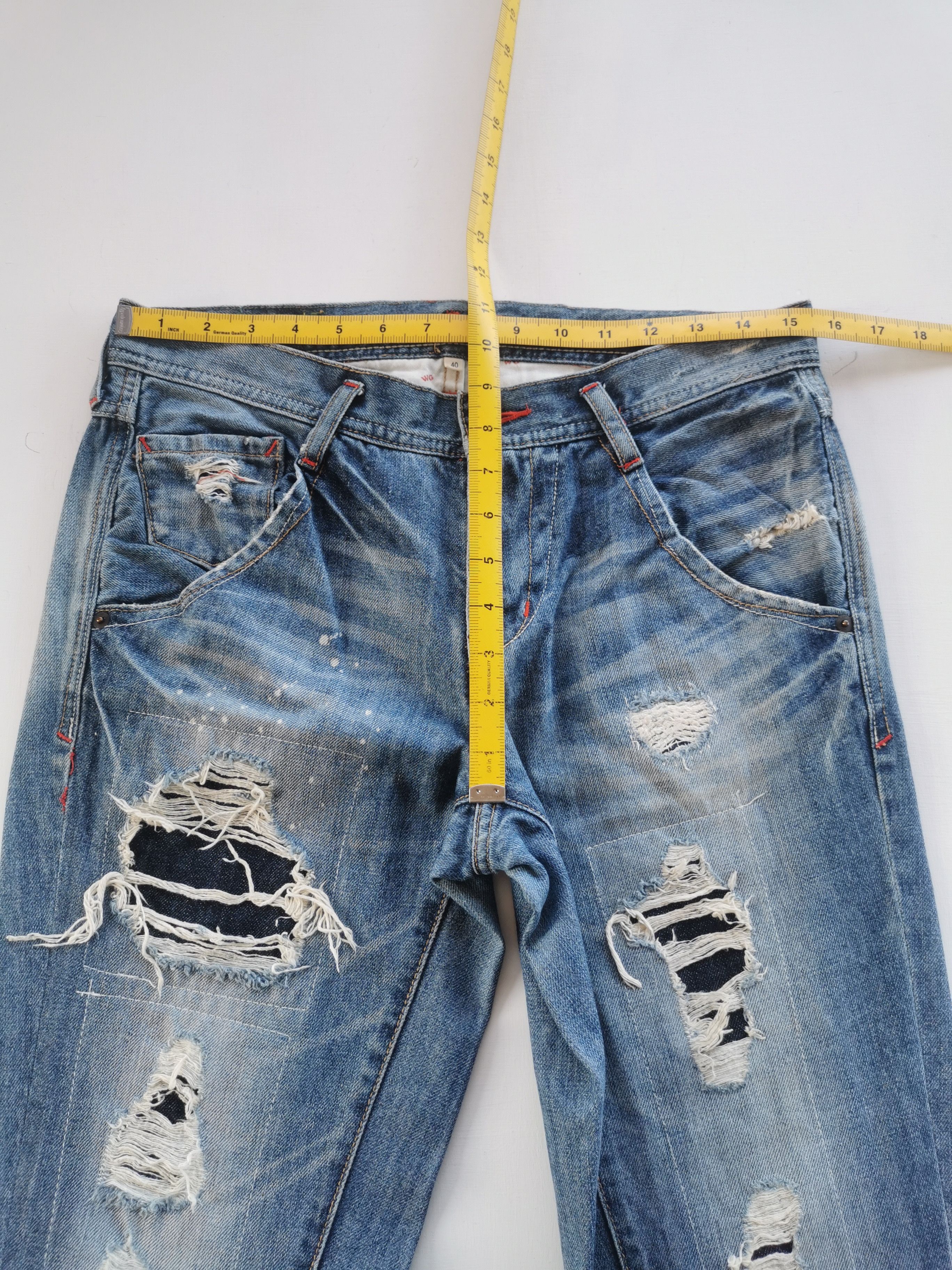 Kapital Distressed Jeans Style Kapital 31x31 Size US 31 - 8 Thumbnail