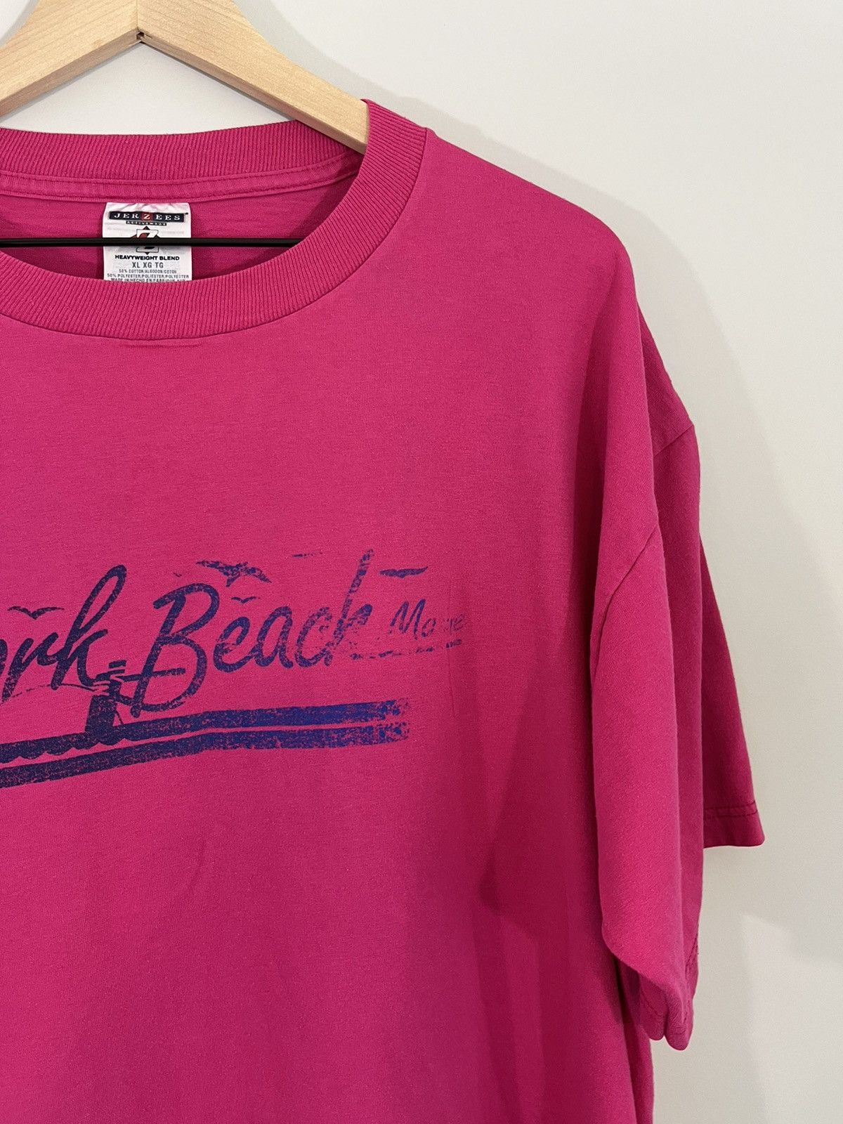 Vintage York Beach Maine Faded Pink Tee Size US XL / EU 56 / 4 - 4 Thumbnail