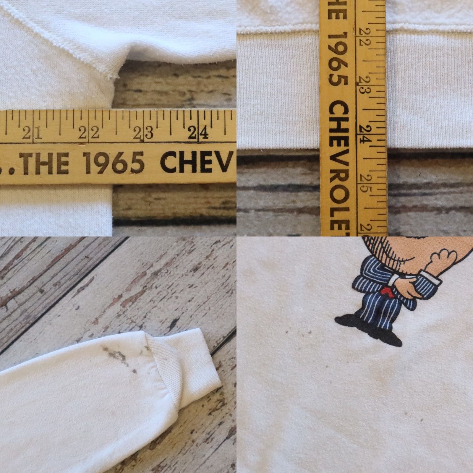 Vintage VINTAGE Albert Einstein Egghead Software Sweatshirt Men XL White Pullover 80s String? Size US XL / EU 56 / 4 - 8 Thumbnail