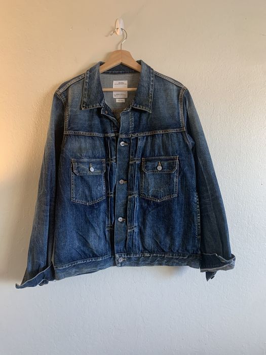 Visvim Social Sculpture 1000-Dry Denim Jacket size 4 | Grailed