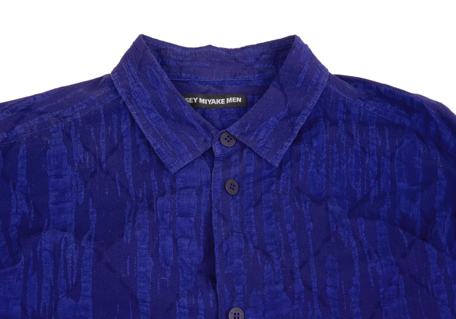 Issey Miyake Random Ripple Stripe Shirt in Blue 4 Size US XL / EU 56 / 4 - 2 Thumbnail