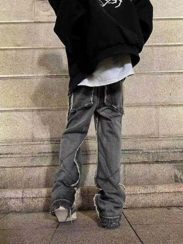 Jean Kanako x Miori Vintage patchwork baggy hip hop Y2K jeans Size US 30 / EU 46 - 3 Thumbnail