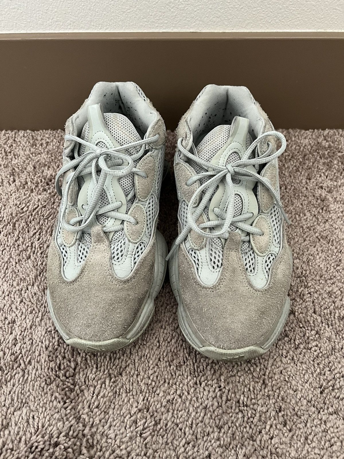 image of Adidas x Yeezy Season Yeezy 500 Salt Shoes in Grey, Men's (Size 9)
