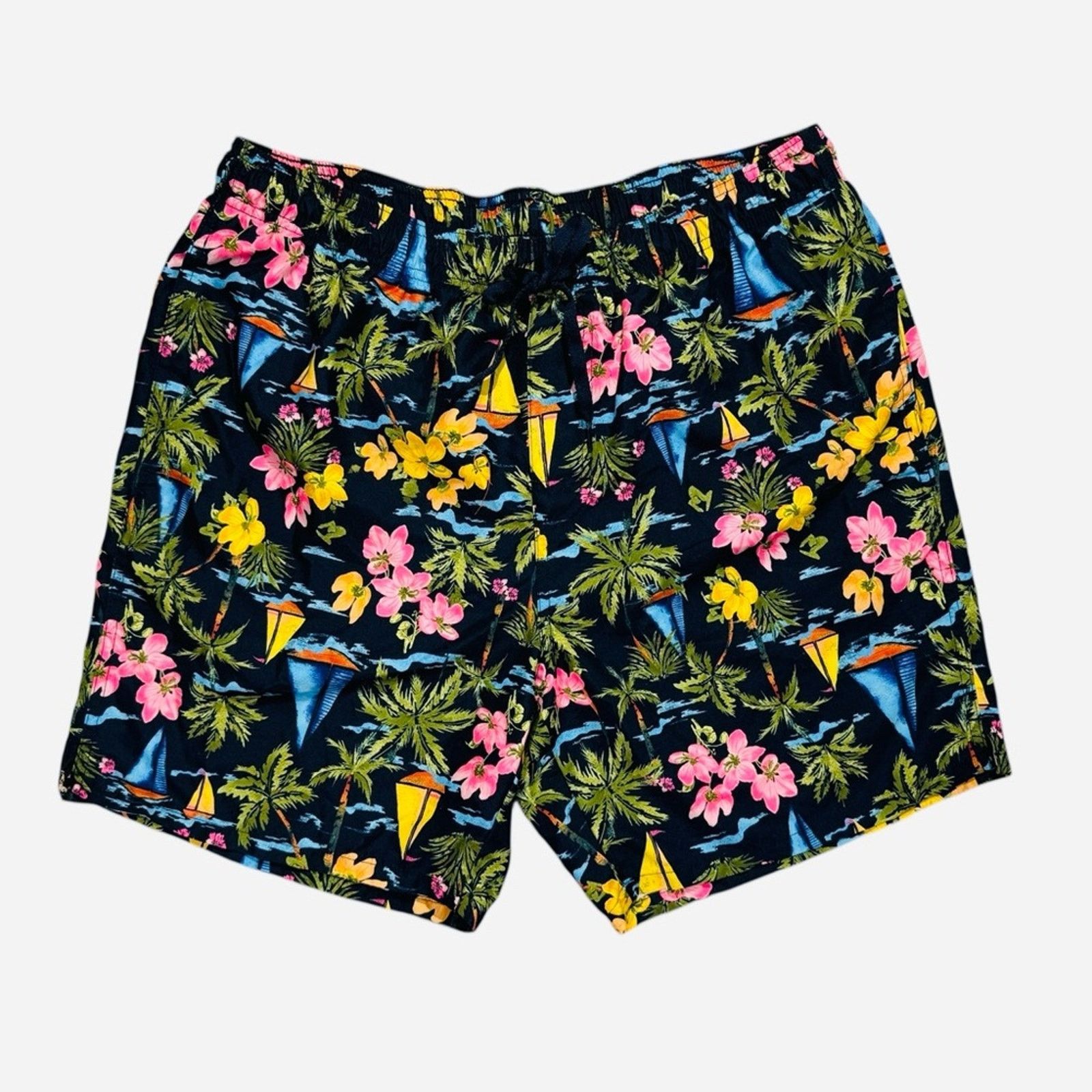 Old Navy Old Navy Men's Floral Swim Trunks - Pink, Yellow, Blue Size US 36 / EU 52 - 1 Thumbnail