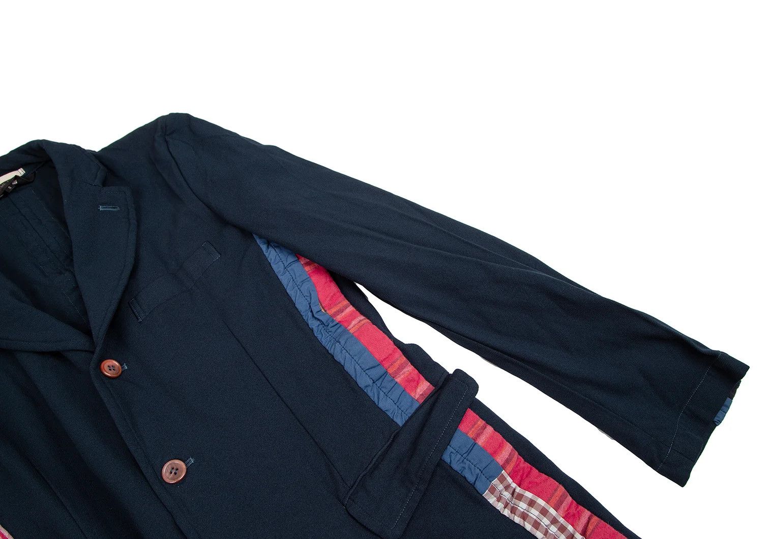 Comme des Garcons Homme Plus Seamline Design Polyester Jacket in Navy Blue, Size S Size US S / EU 44-46 / 1 - 4 Thumbnail