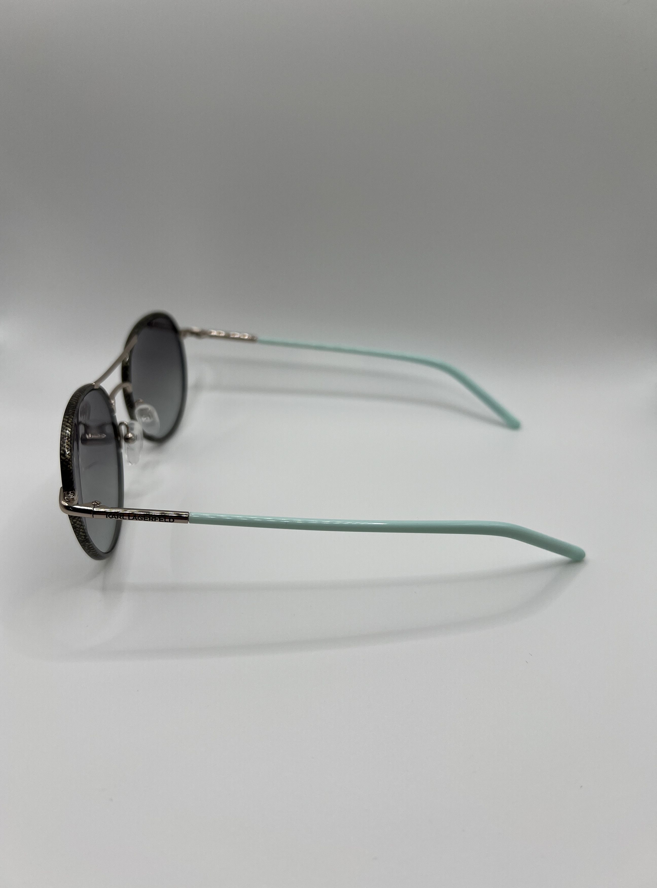 Karl Lagerfeld Karl Lagerfeld KL241S Round Sunglasses Mint Arms Size ONE SIZE - 4 Thumbnail
