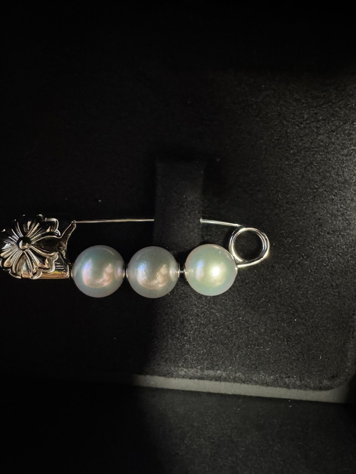 Chrome Hearts Chrome hearts x mikimoto safetypin Size ONE SIZE - 6 Thumbnail