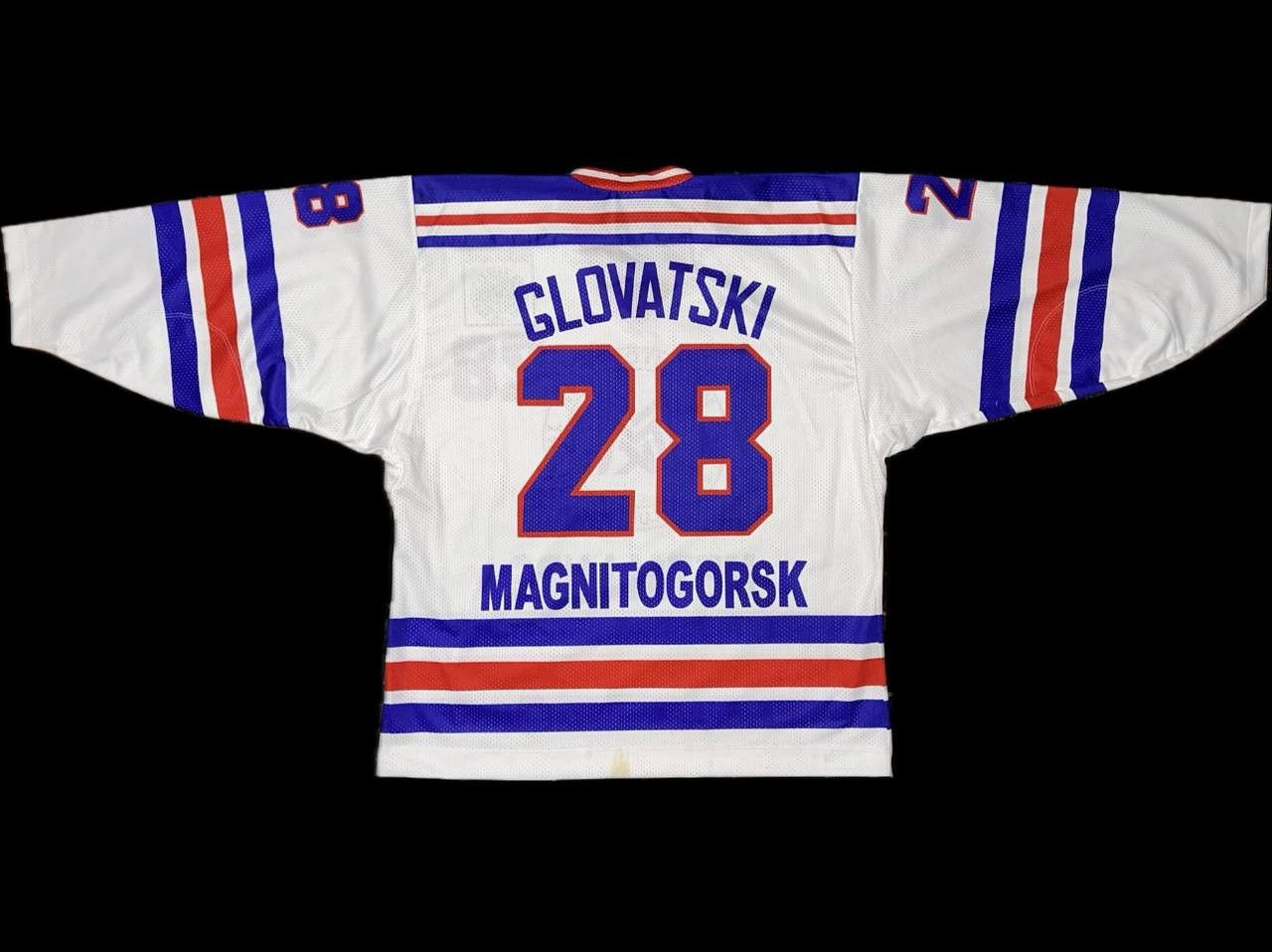 NHL KHL EHL Metallurg Magnitogorsk GLOVATSKI Ice Hockey Jersey Size US XL / EU 56 / 4 - 2 Thumbnail