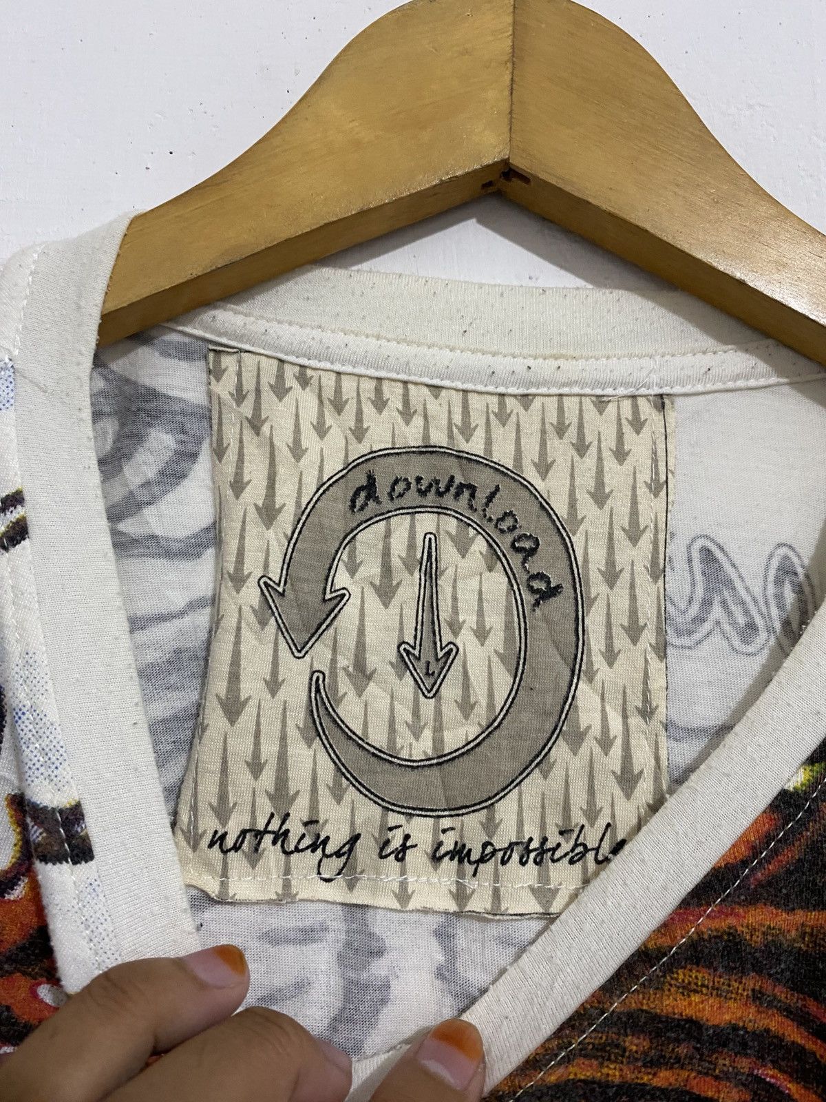 If Six Was Nine Donwload Psychedelic Shirt Issey Tornadomart AA0139 Size US L / EU 52-54 / 3 - 6 Thumbnail