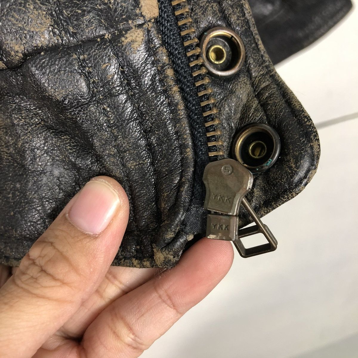 Japanese Brand 🔥VINTAGE BIKER GENUINE LEATHER JACKET ANABAS ISSEY MIYAKE Size US M / EU 48-50 / 2 - 19 Thumbnail