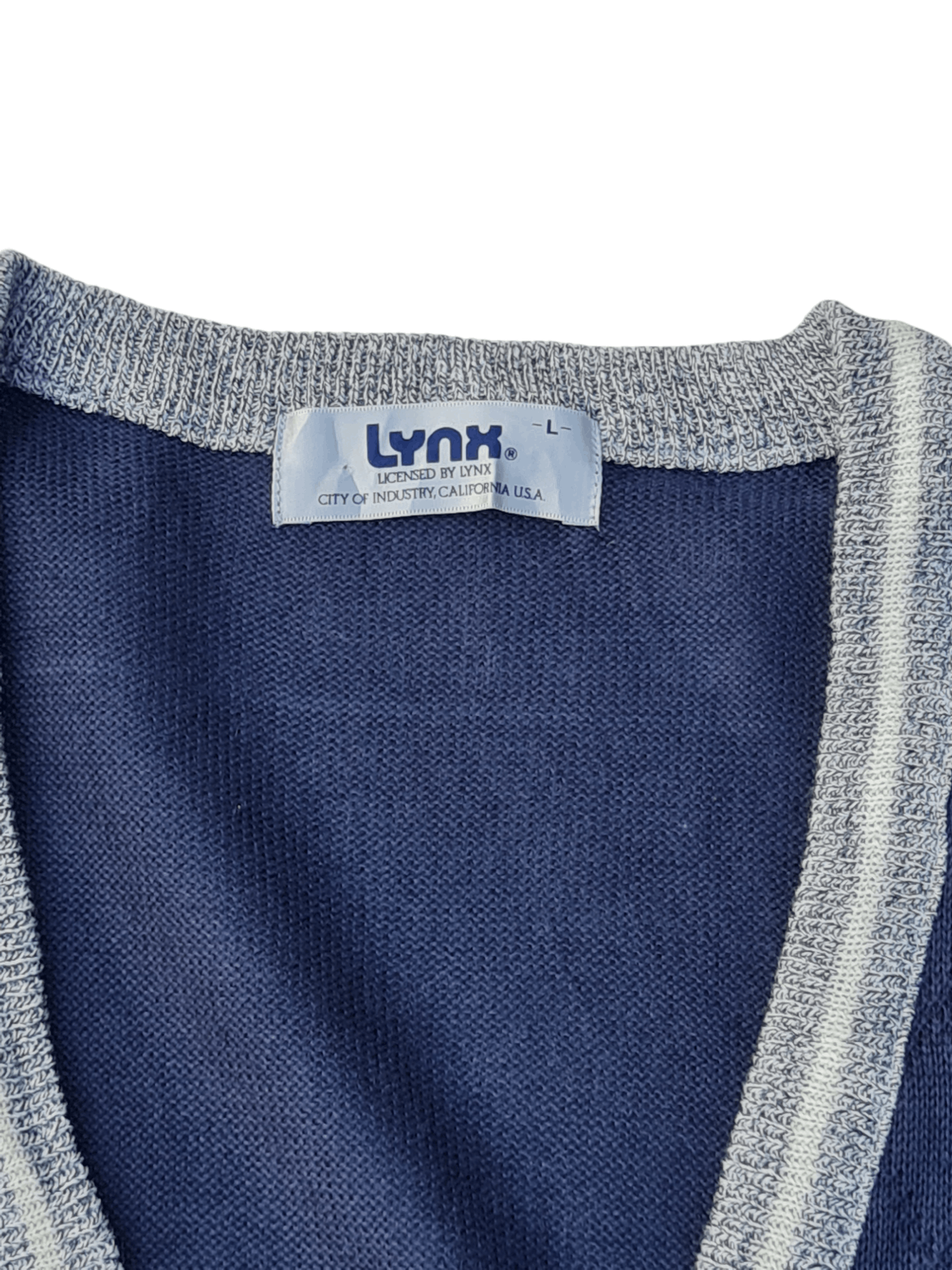 Japanese Brand × Vintage Vintage LYNX Knitwear Vest Size US L / EU 52-54 / 3 - 6 Thumbnail