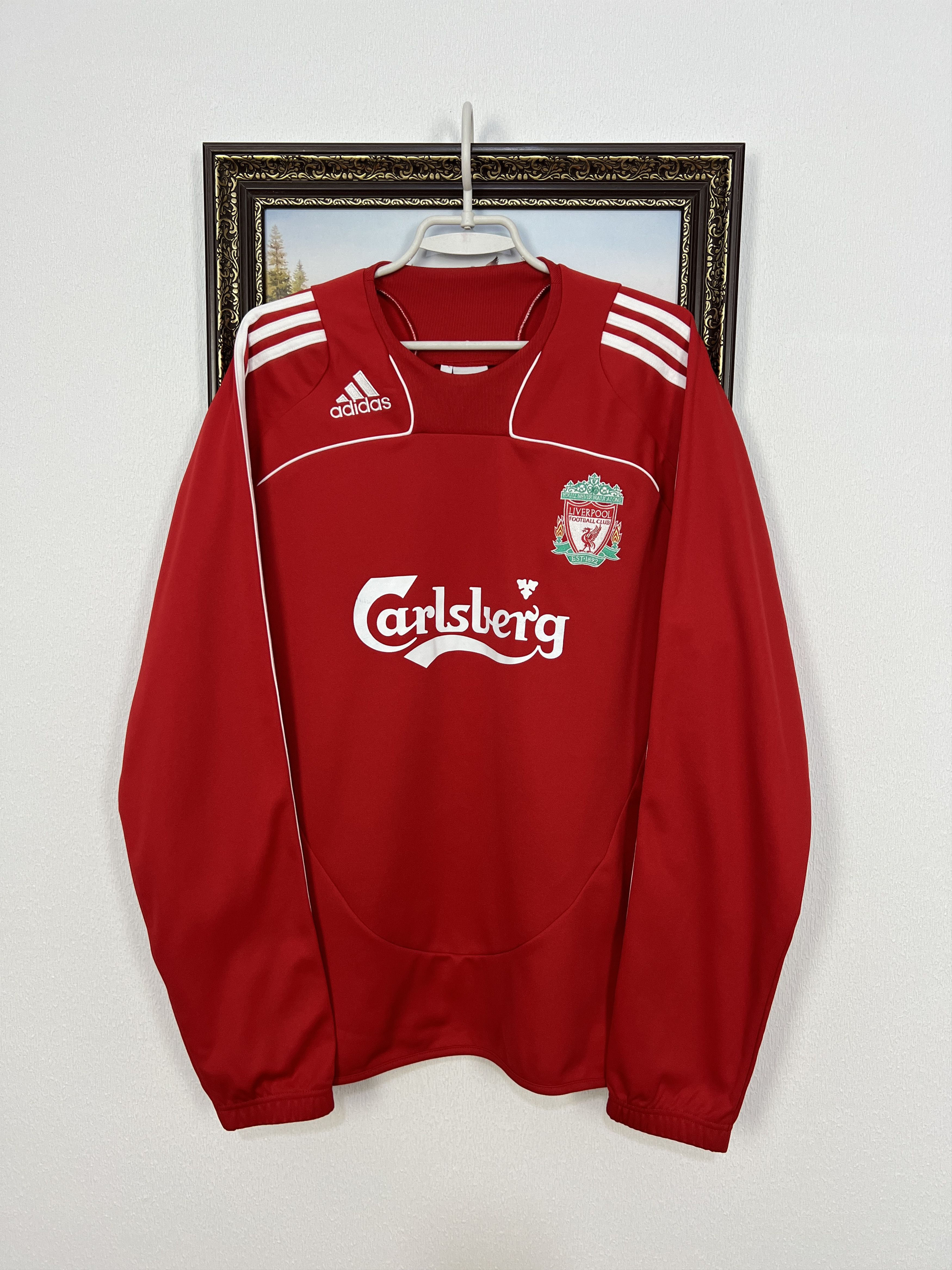 Adidas Vintage Adidas Liverpool Football Sweatshirt Soccer Crewneck Size US L / EU 52-54 / 3 - 1 Thumbnail