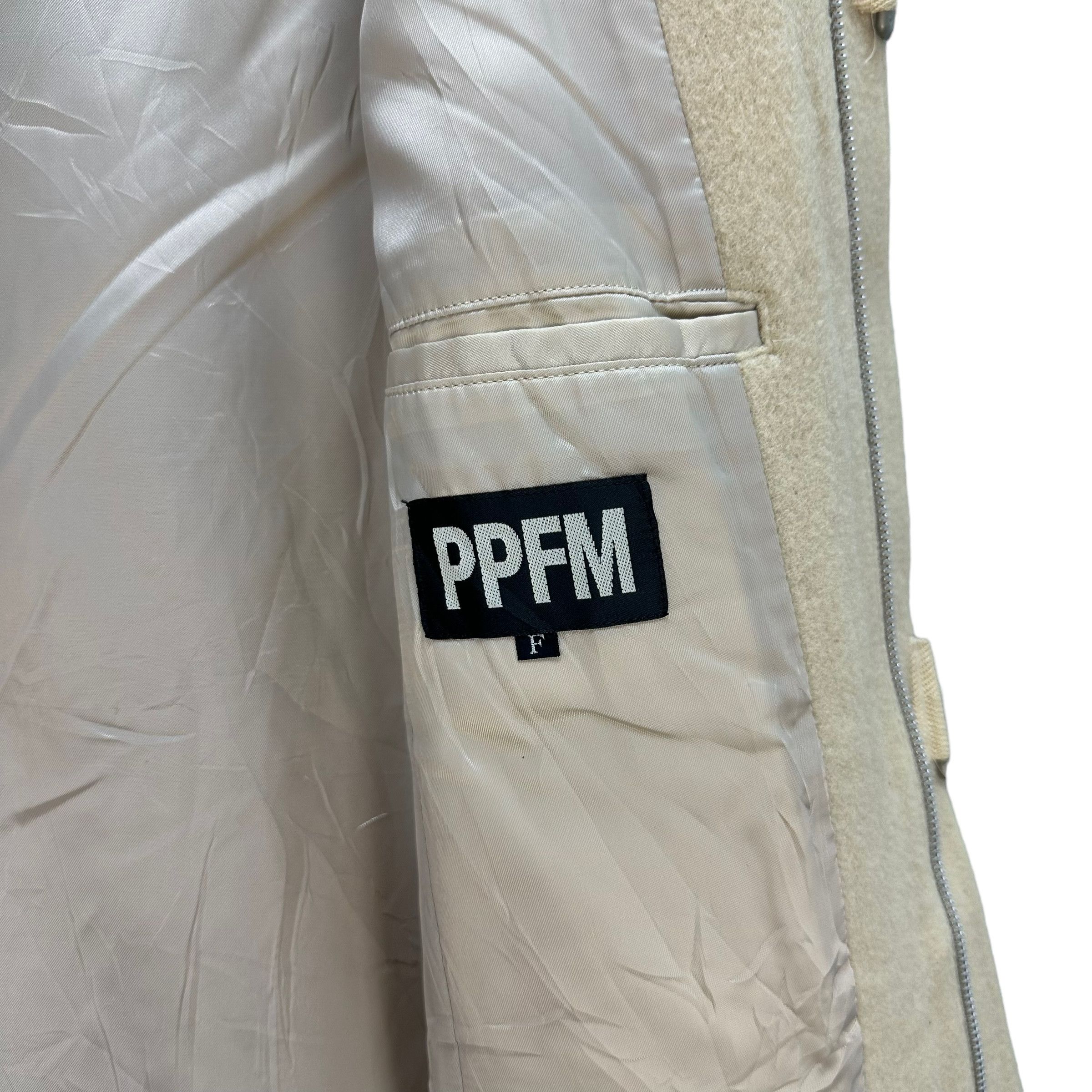 PPFM PPFM STRAP ZIPPER WOOL OVERCOAT #8595-016 Size US M / EU 48-50 / 2 - 9 Thumbnail