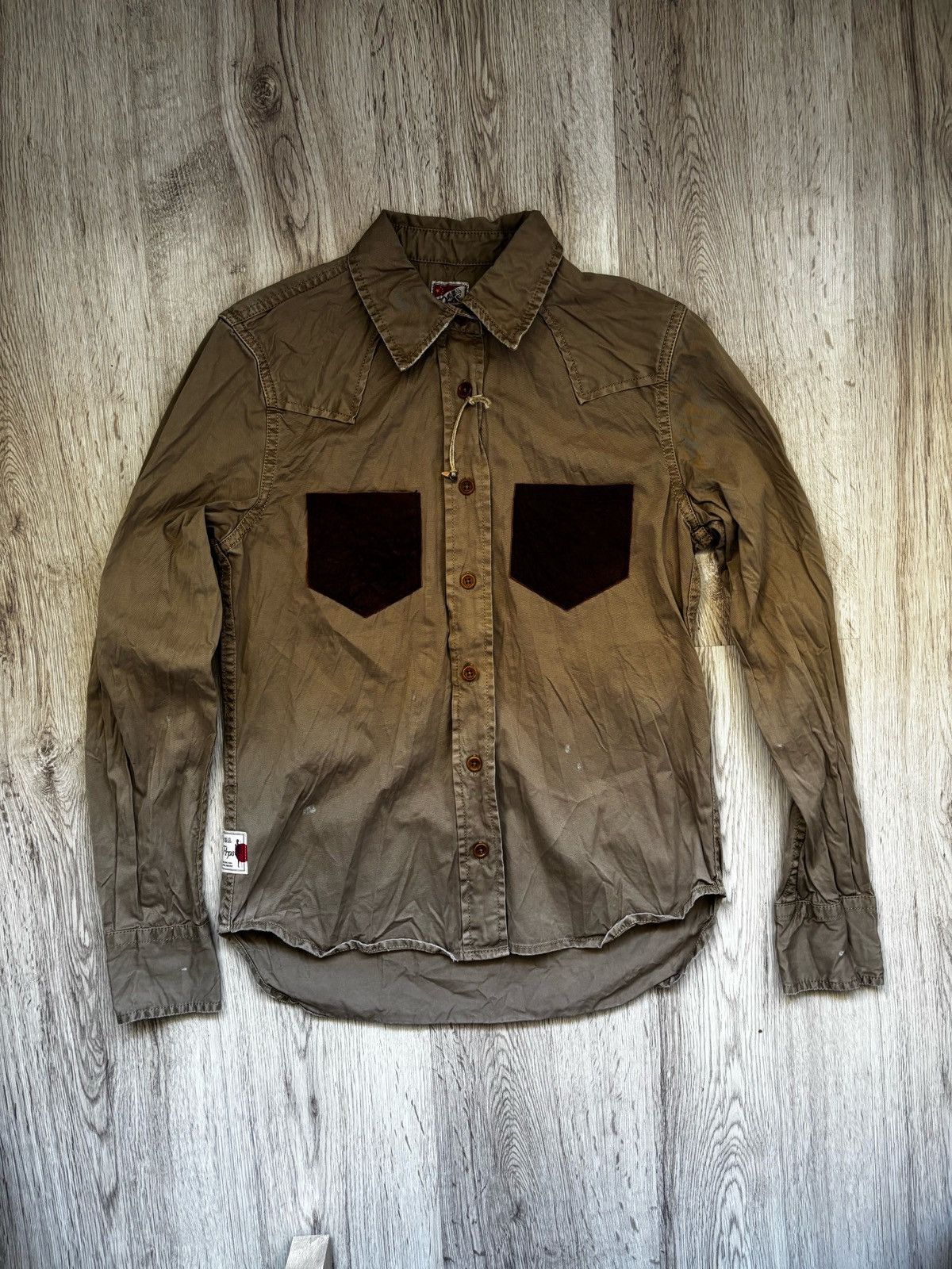 Prps PRPS Women’s Sample Button-Up Shirt – Factory Distressed Size S / US 4 / IT 40 - 1 Thumbnail