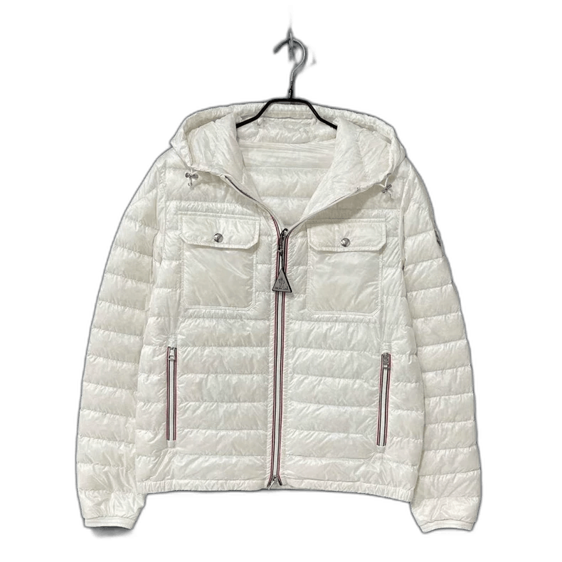 Moncler White Lightweight Down Jacket by Moncler Size XS / US 0-2 / IT 36-38 - 1 Thumbnail