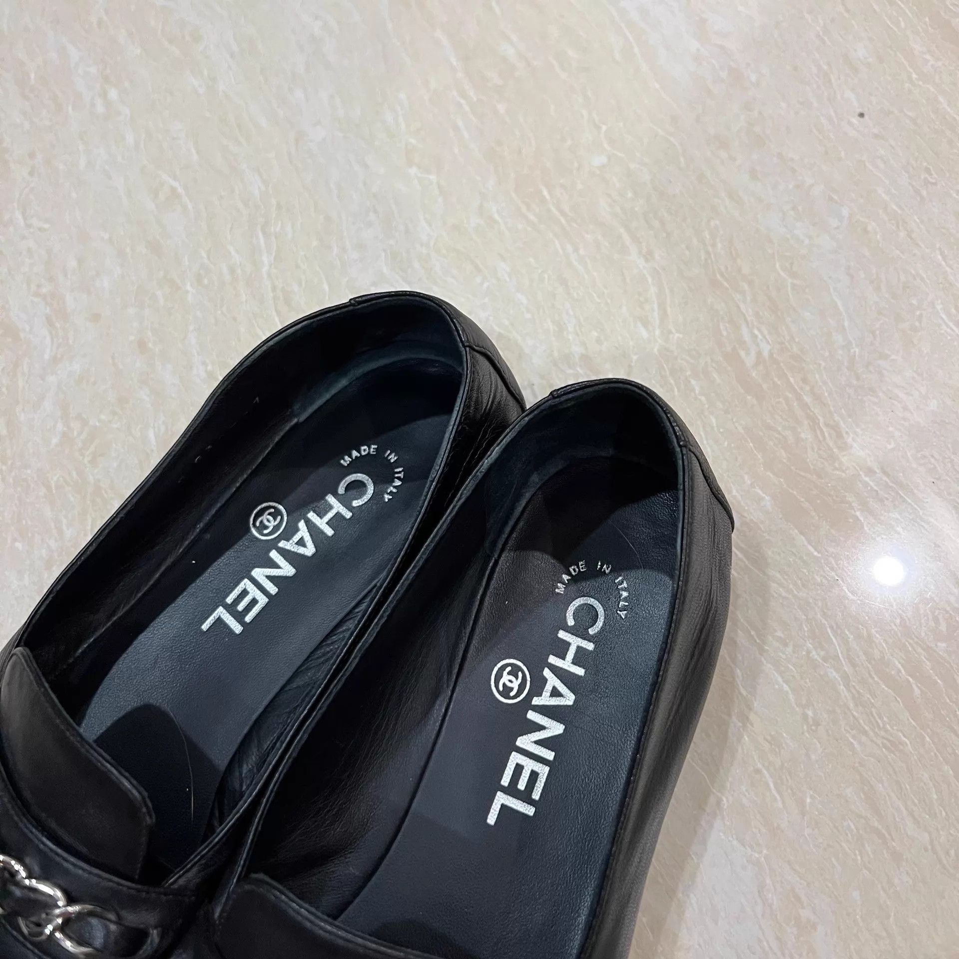 Chanel Chanel CC Chain Slip-On Loafers 37 95 New Size US 6.5 / IT 36.5 - 2 Thumbnail