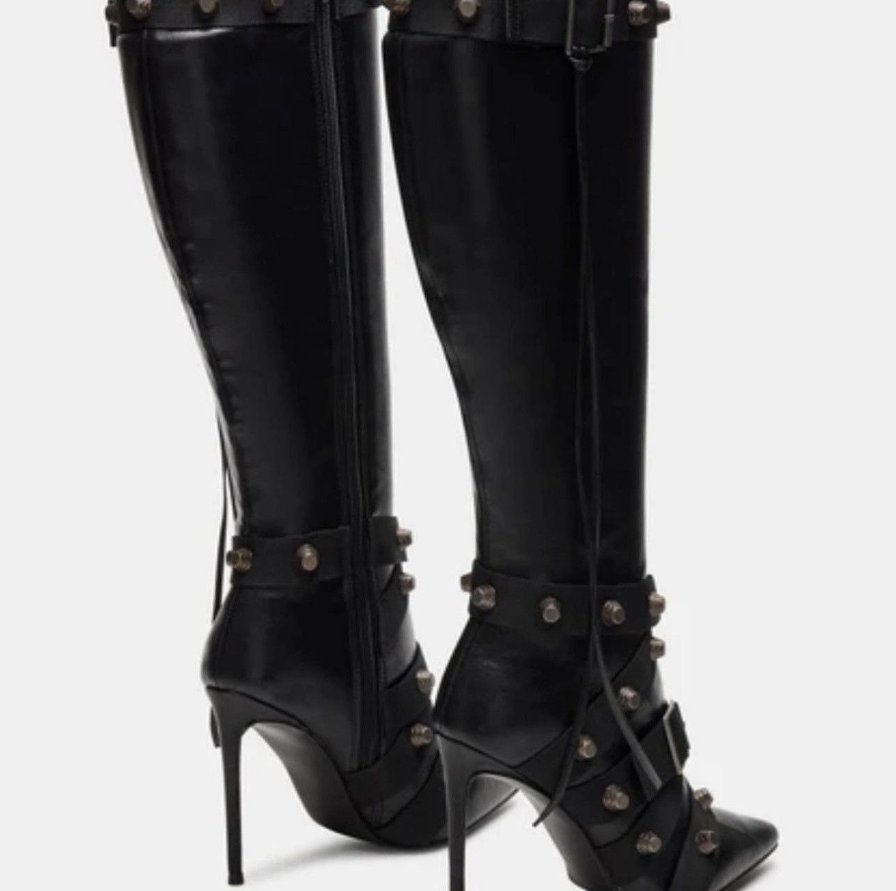 Steve Madden Steve Madden Fink Black Boots Size US 7 / IT 37 - 4 Thumbnail