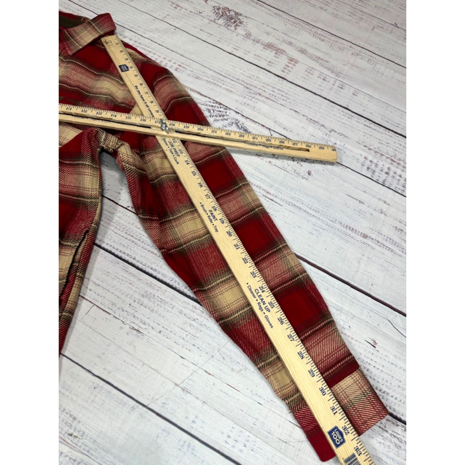 Orvis Orvis Mens Button Front Cotton Shirt Jacket Sz M Red Beige Plaid Pockets Size US M / EU 48-50 / 2 - 3 Thumbnail