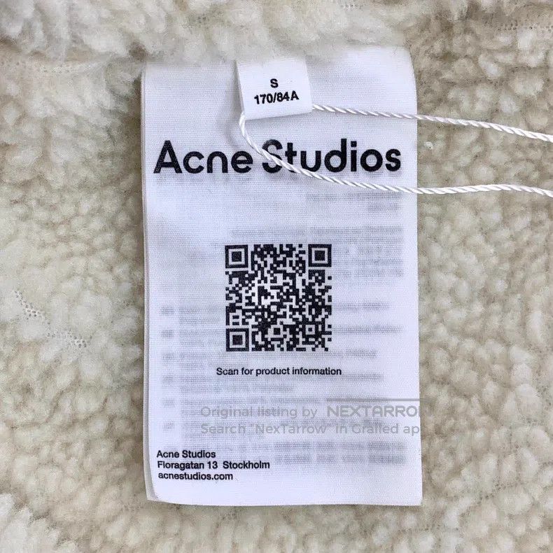Acne Studios Acne Studios Gray Fleece Logo Letter Cotton Hooded Drawstr Size S / US 4 / IT 40 - 7 Thumbnail