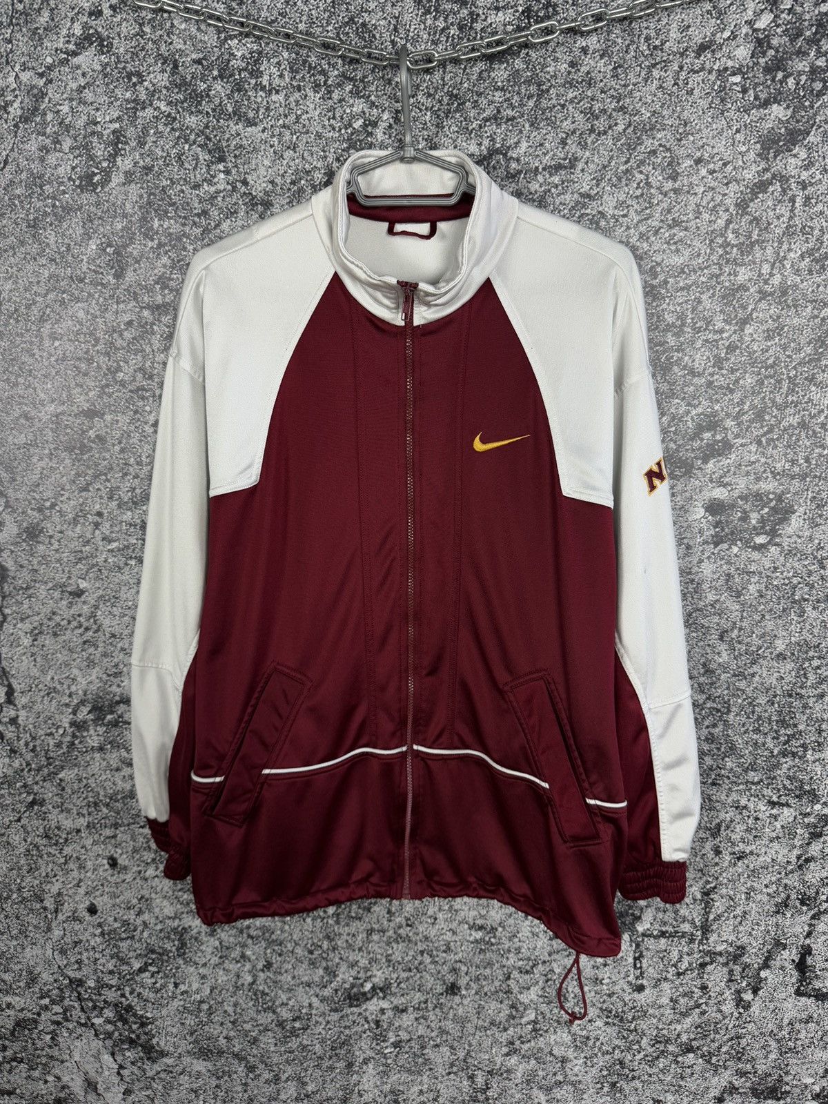 Nike Nike Authentic Basketball Full Zip Vintage Jacket 90s Size L Size US L / EU 52-54 / 3 - 1 Thumbnail