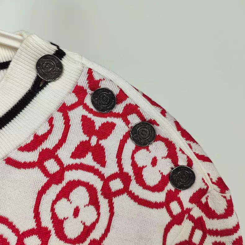 Louis Vuitton Louis Vuitton Red and white pattern presbyopic full print Size S / US 4 / IT 40 - 3 Thumbnail