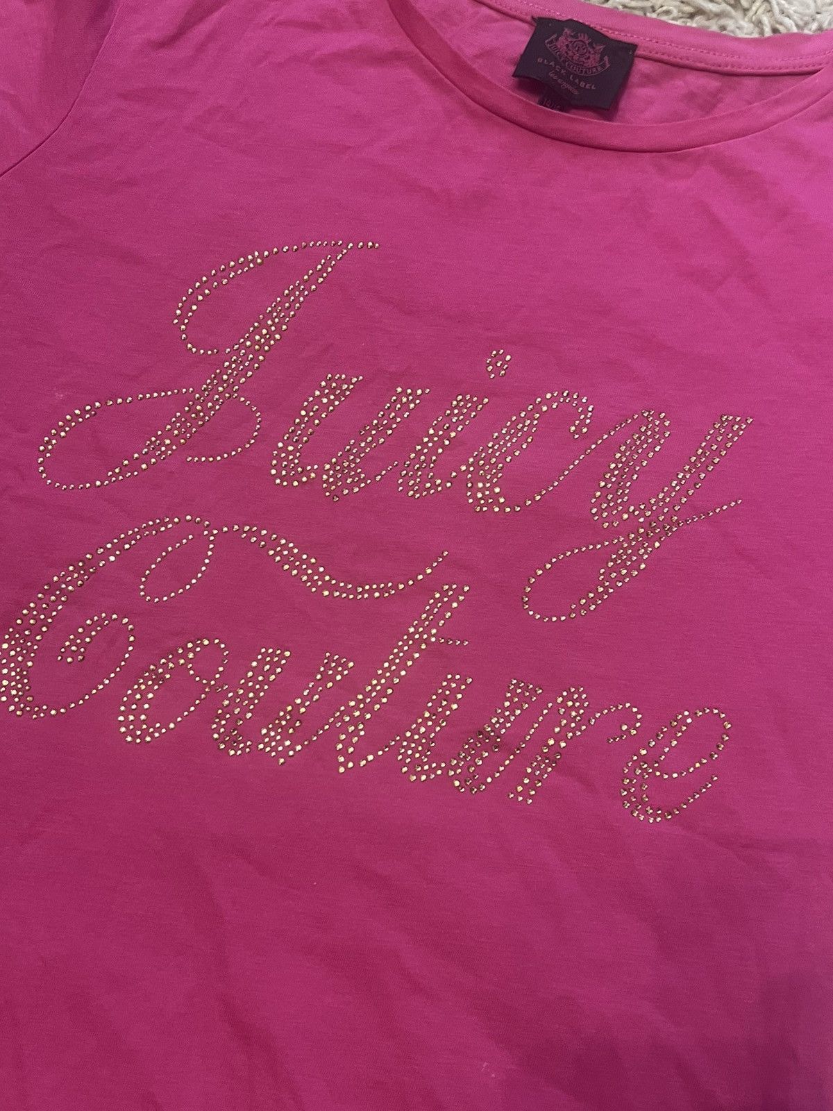 Juicy Couture Juicy Couture Black Label pink crazy Y2k t-shirt Size S / US 4 / IT 40 - 2 Thumbnail
