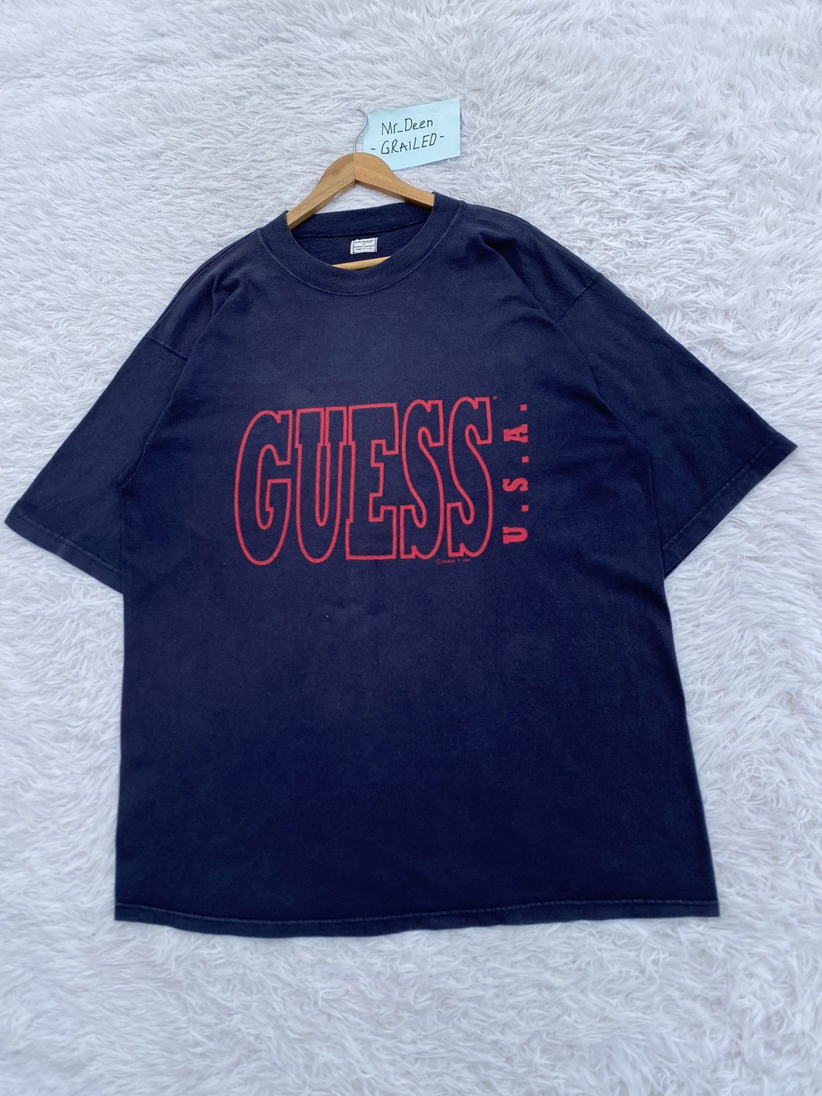 Guess Rare Vintage Guess USA SpellOut T shirt Size US XL / EU 56 / 4 - 3 Thumbnail