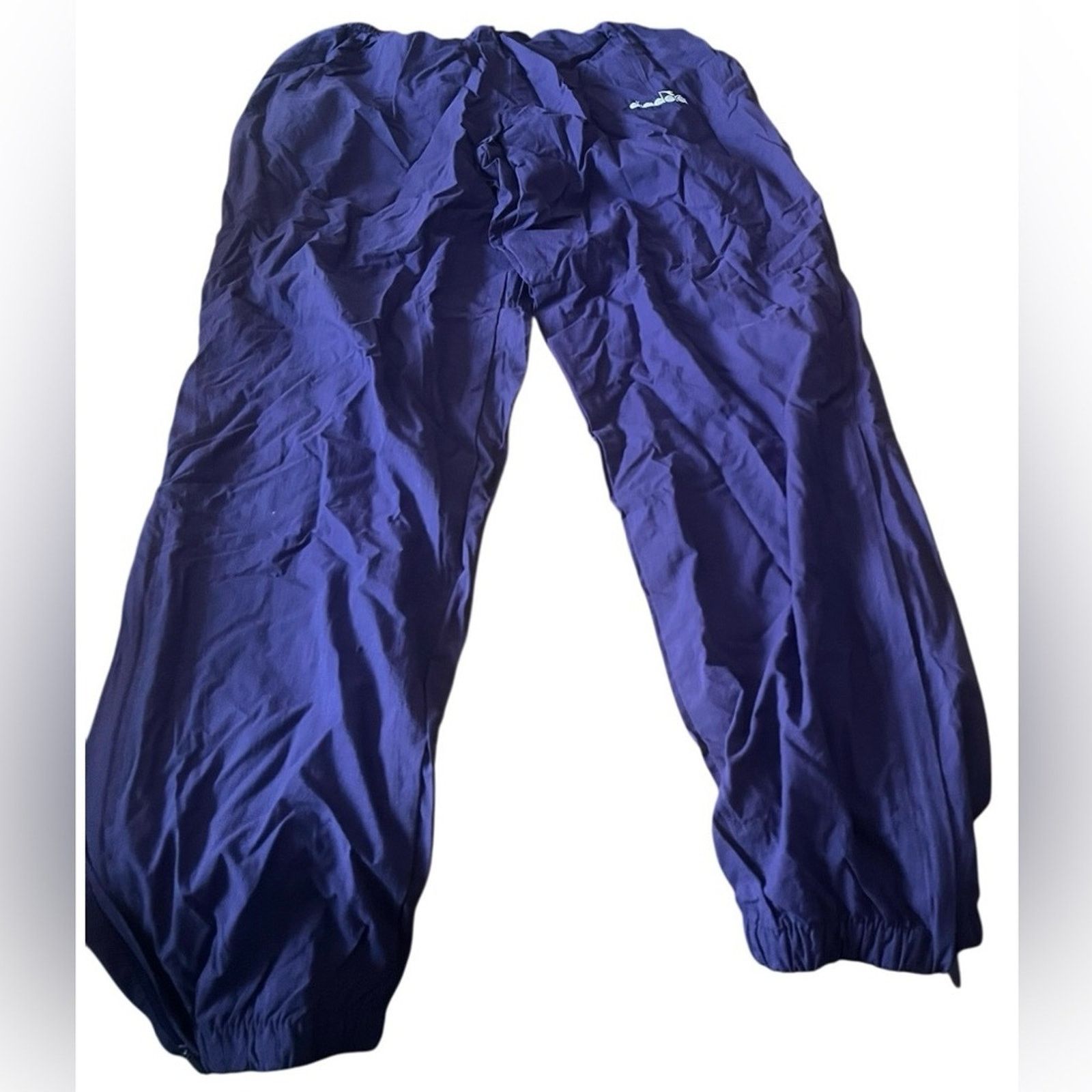 Diadora Diadora vintage nylon drawstring soccer pants, purple and XL Size US 37 - 1 Thumbnail